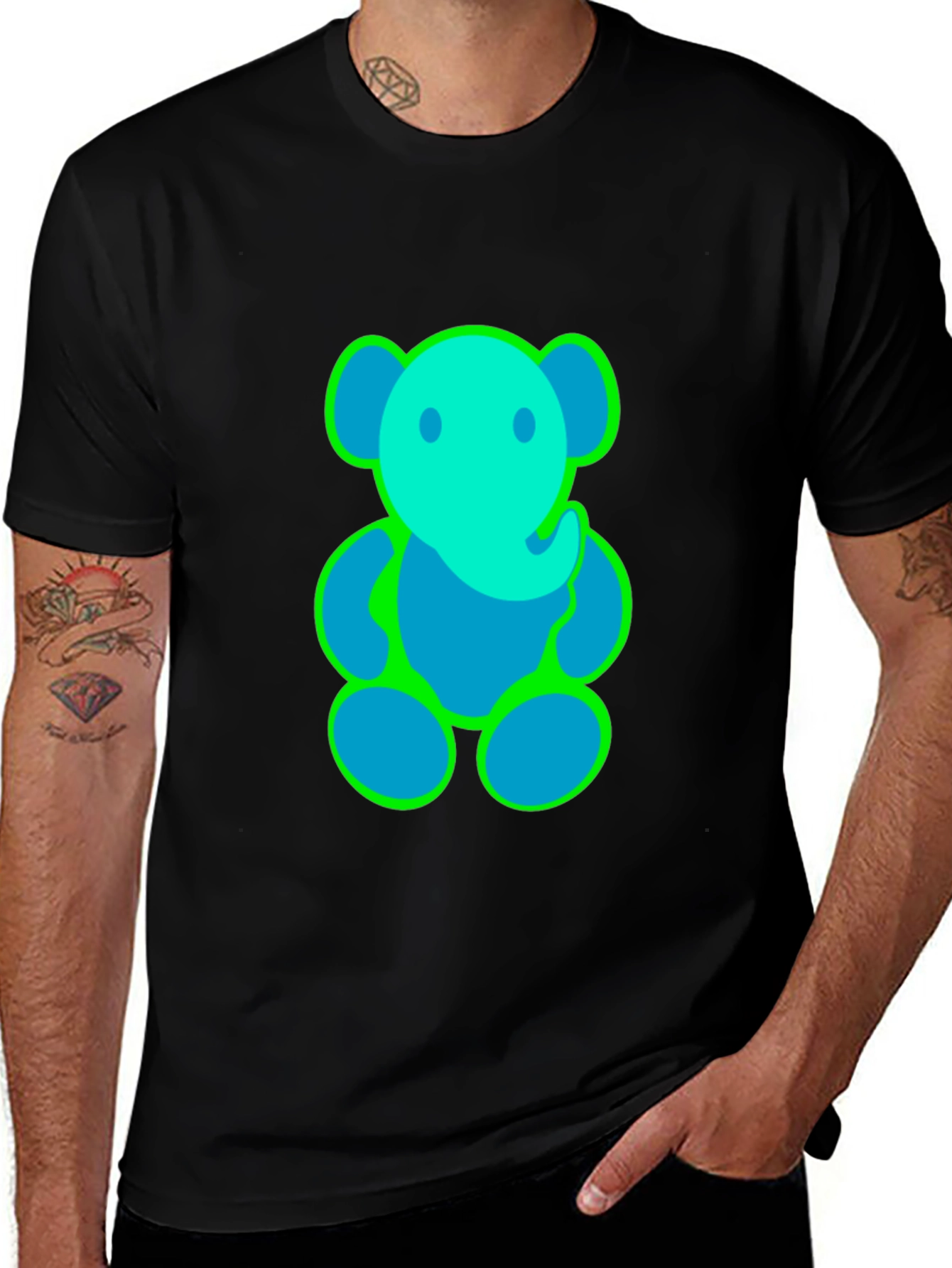 Variant 7 of Elephant Graphic T-Shirt - Soft Cotton Tee