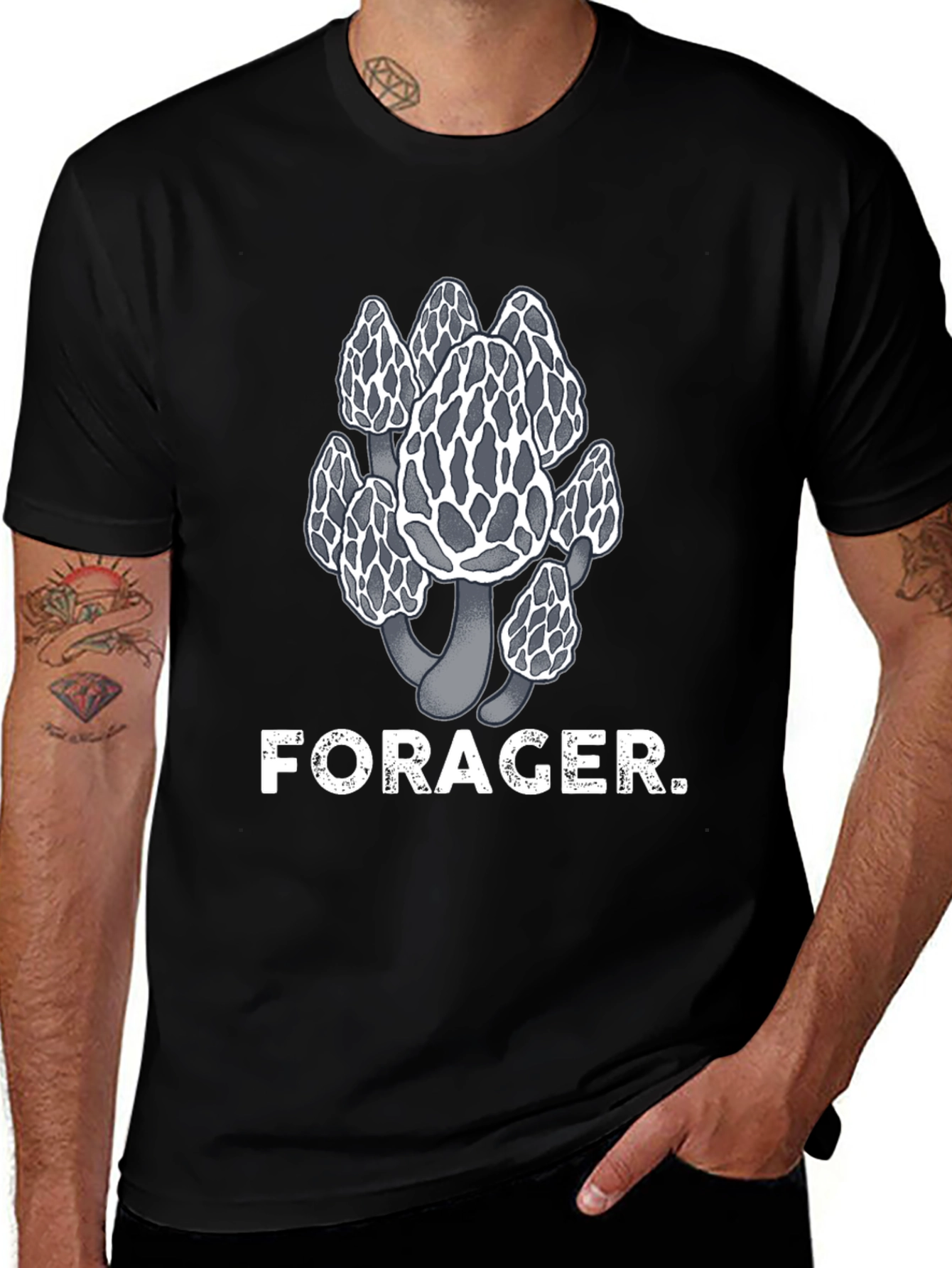 Variant 15 of Forager Morel Mushroom T-Shirt