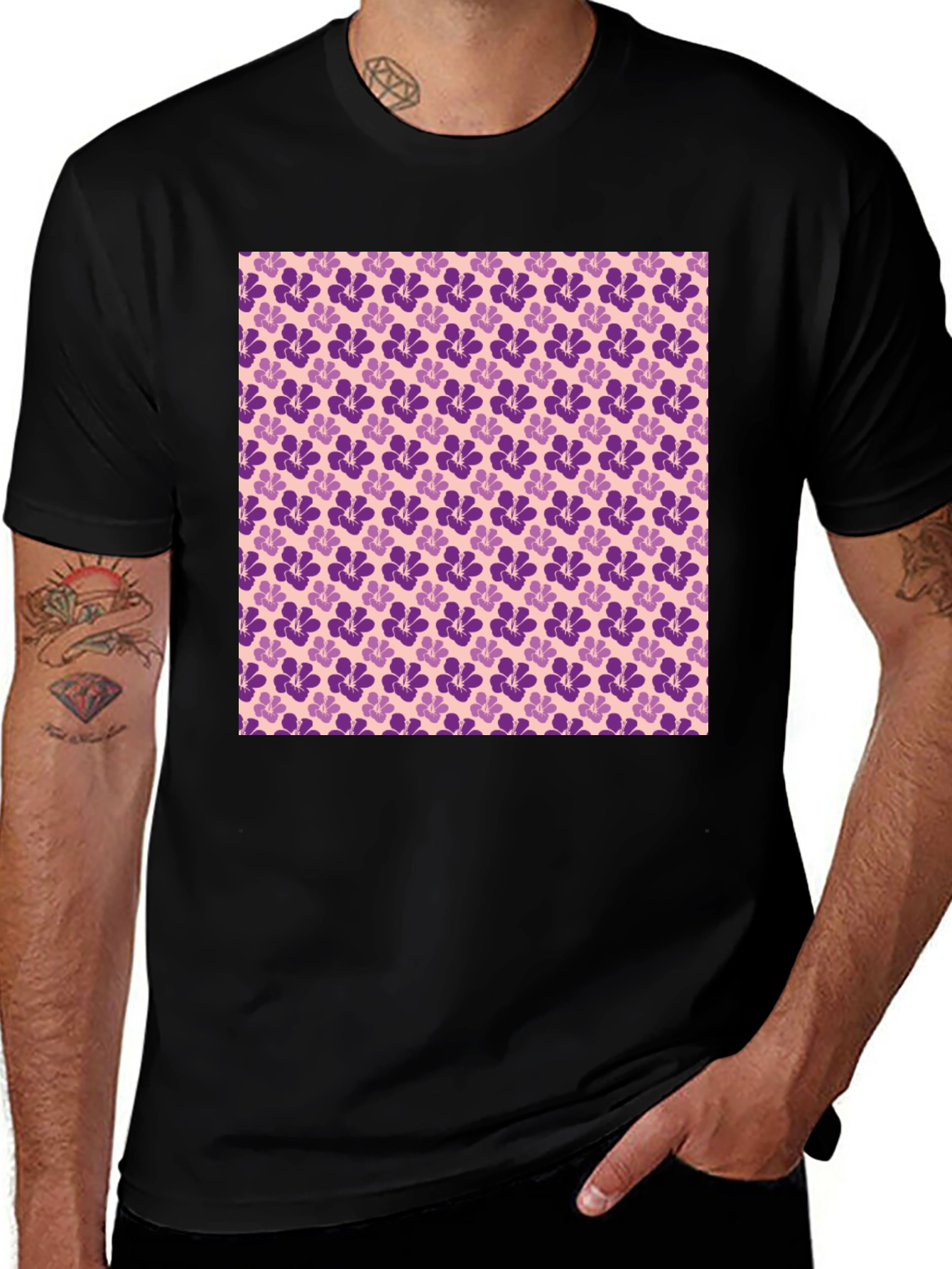 Floral Pattern T-Shirt