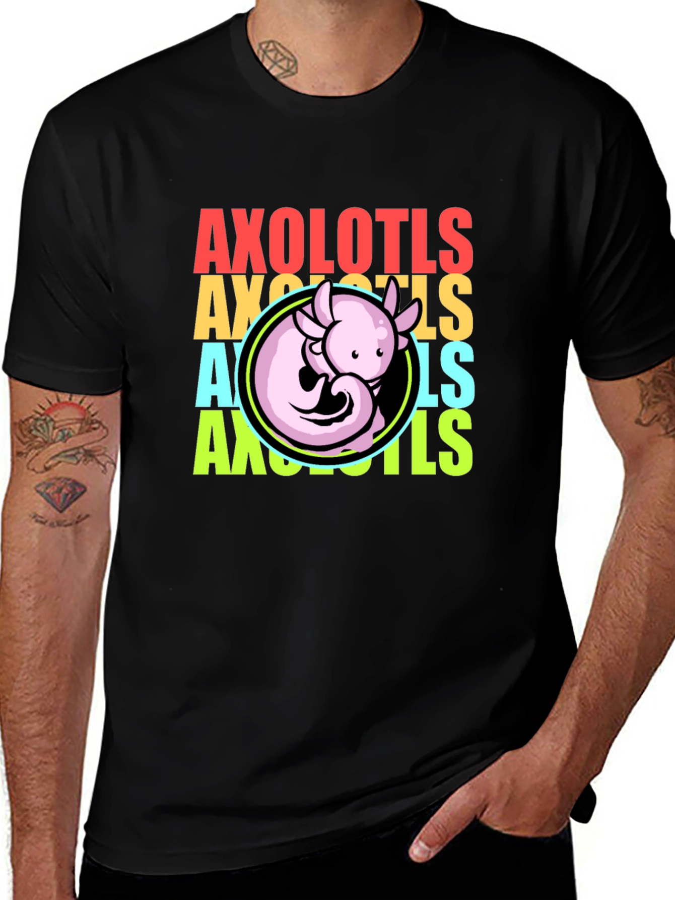 Variant 29 of Axolotls Graphic Tee - Cool Amphibian T-Shirt