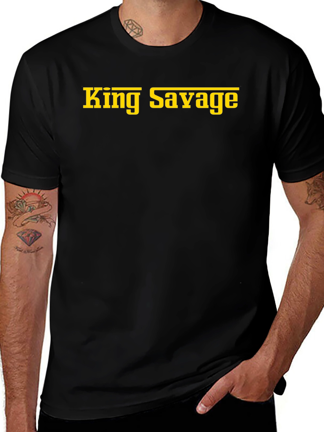 King Savage Graphic T-Shirt - Bold Statement Tee