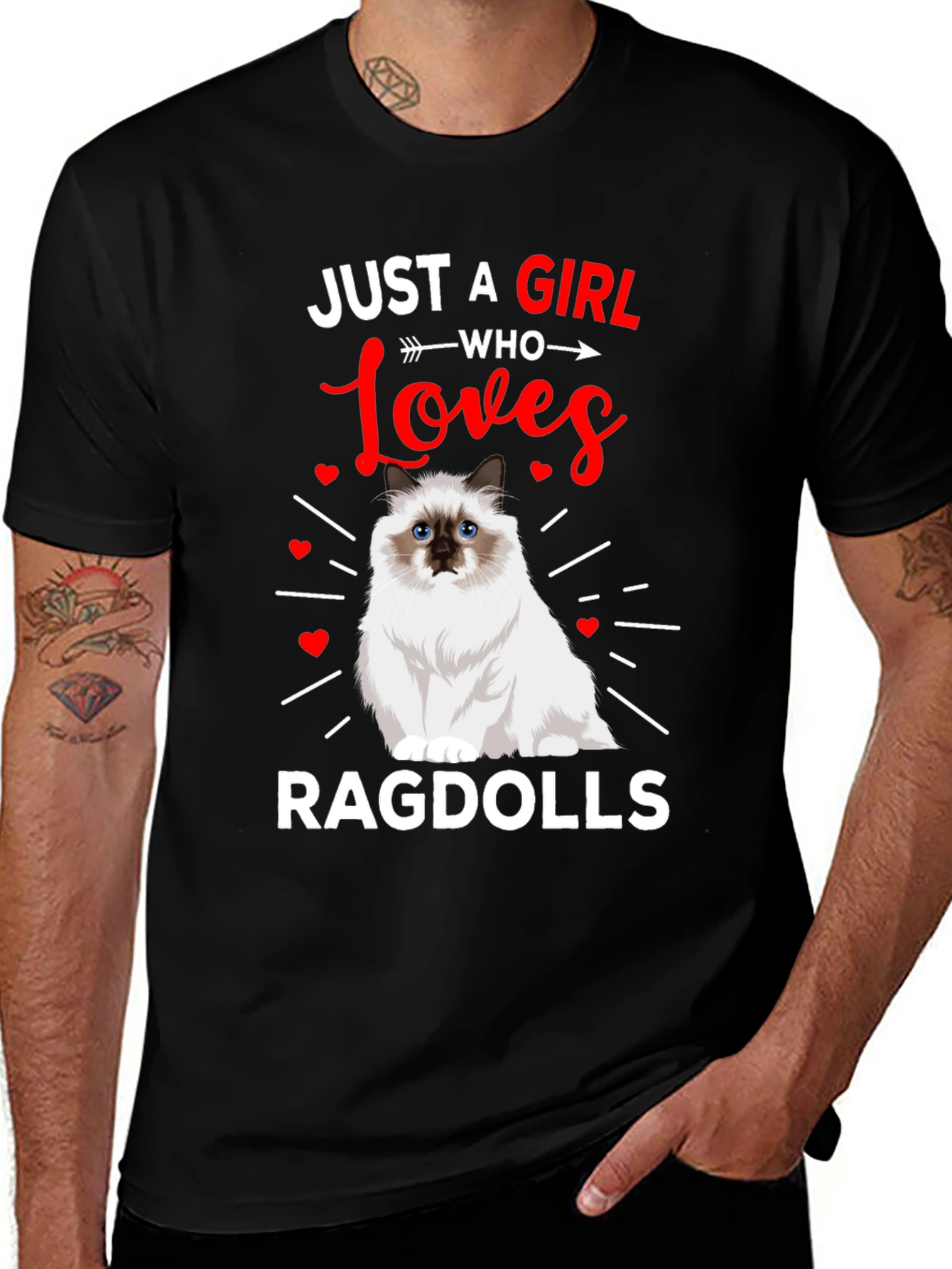 Variant 23 of Just a Girl Who Loves Ragdolls T-Shirt