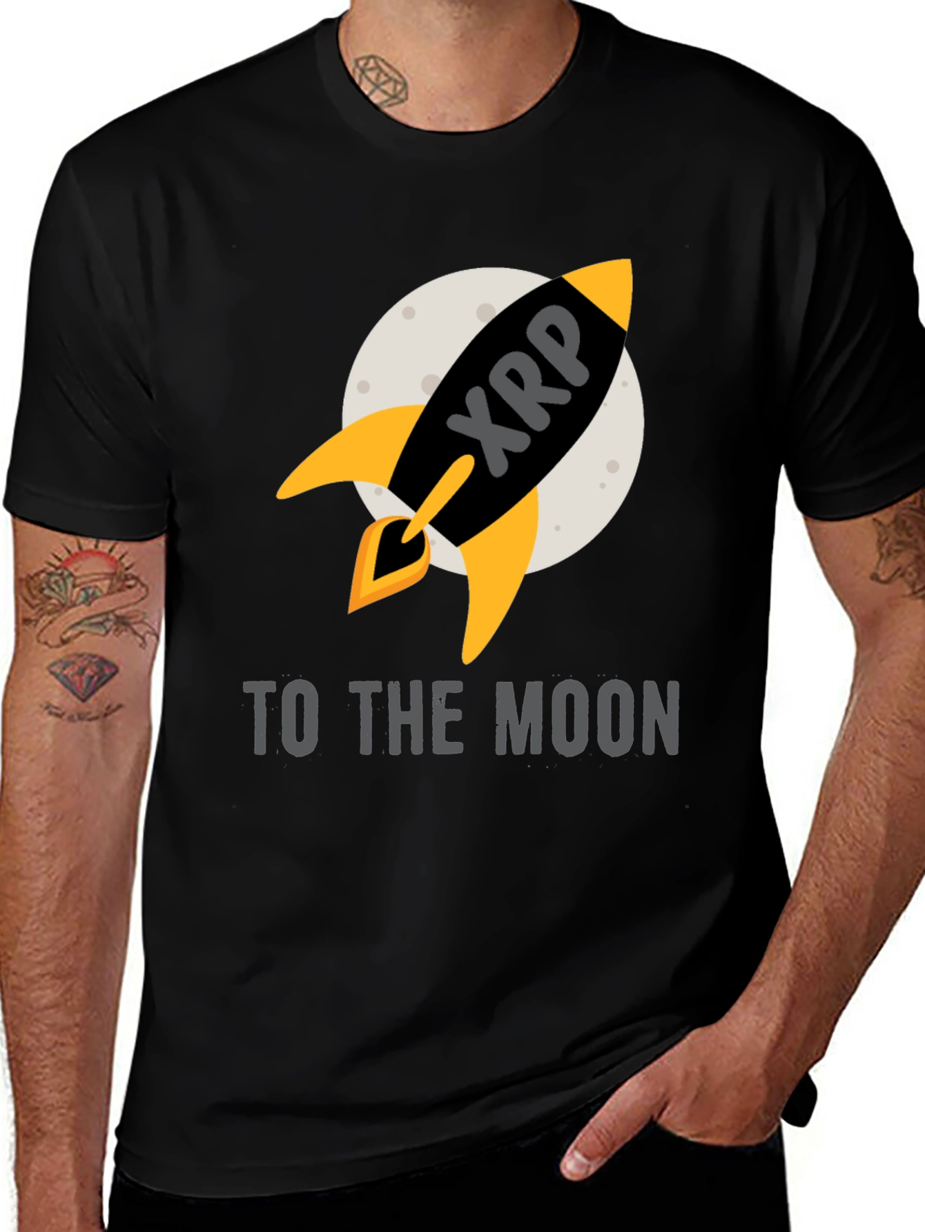Variant 9 of XRP Rocket to the Moon T-Shirt