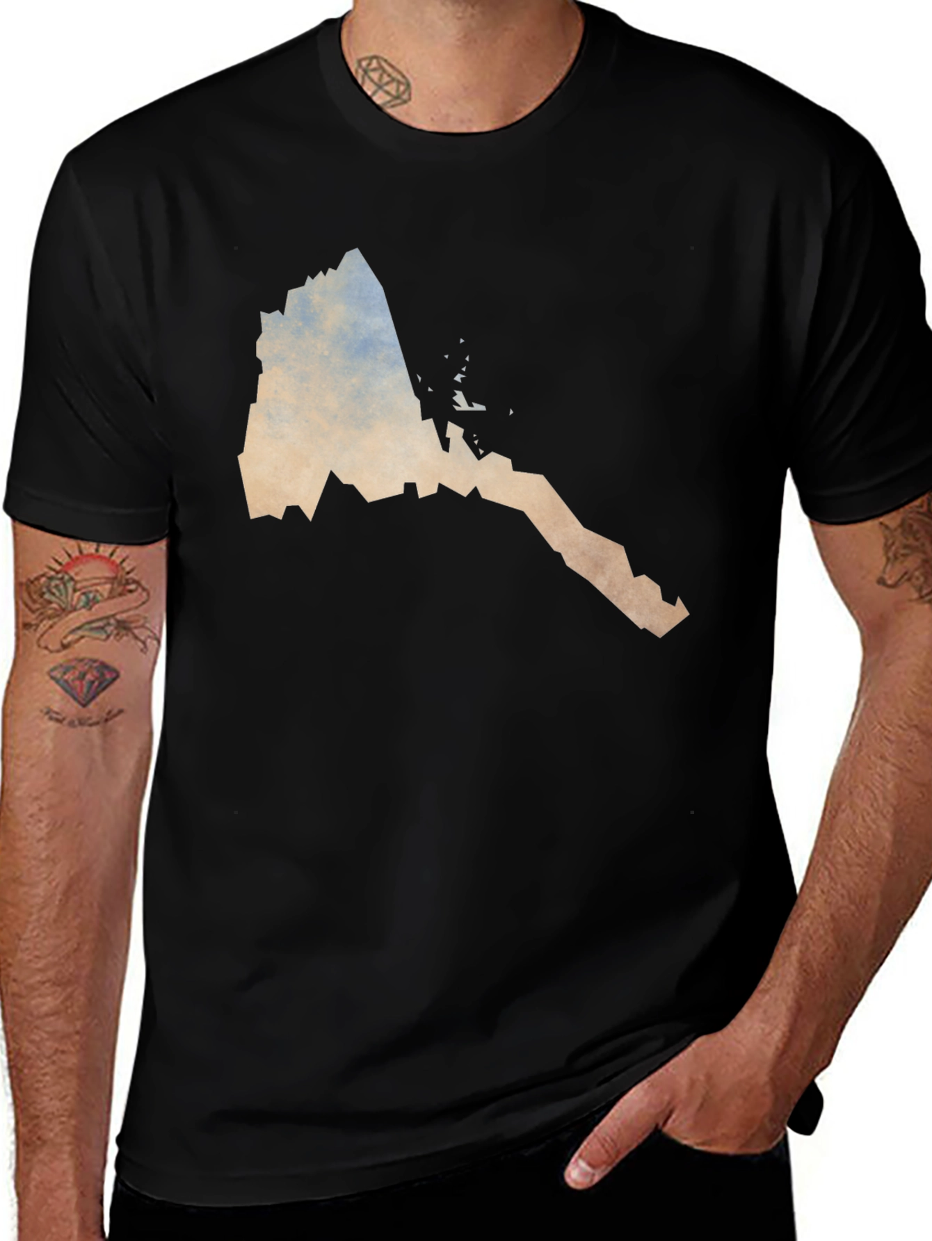 Eritrea Map T-Shirt - Soft Cotton Tee