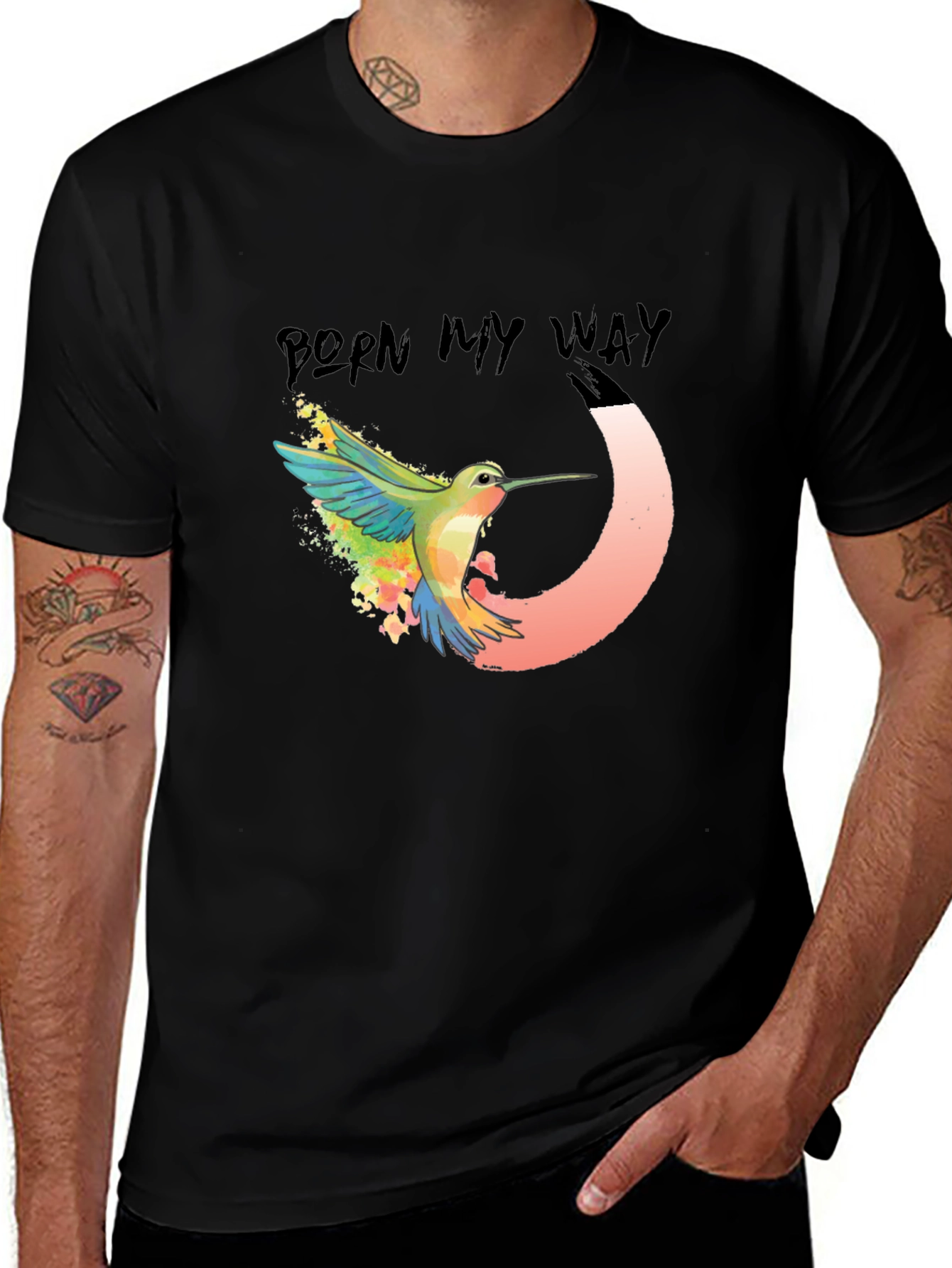 Variant 12 of Born My Way Hummingbird Graphic T-Shirt