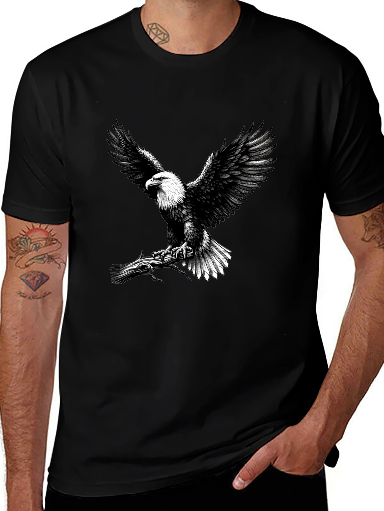 Variant 8 of Eagle Graphic Tee - Patriotic Design