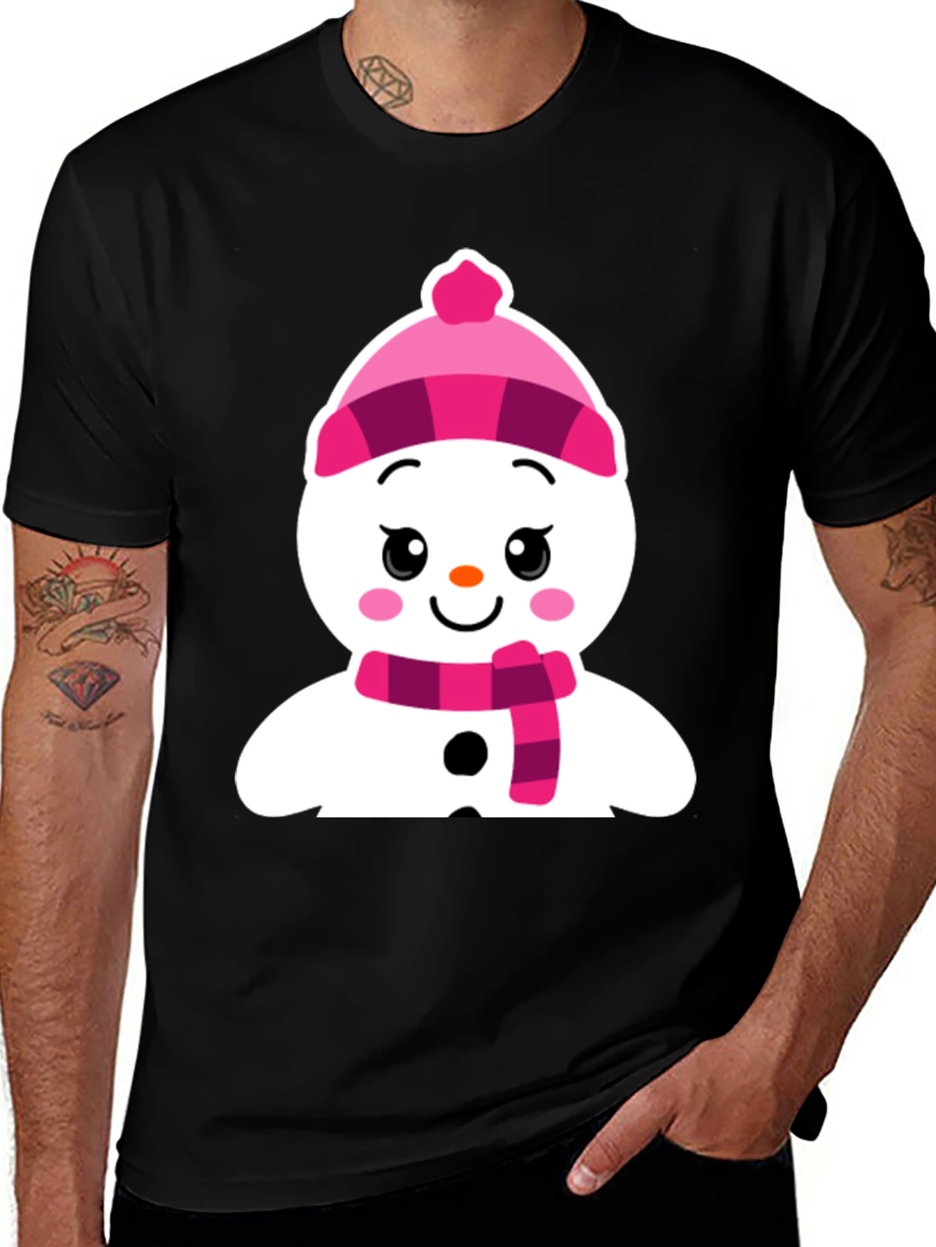 Variant 25 of Festive Snowman Graphic Tee