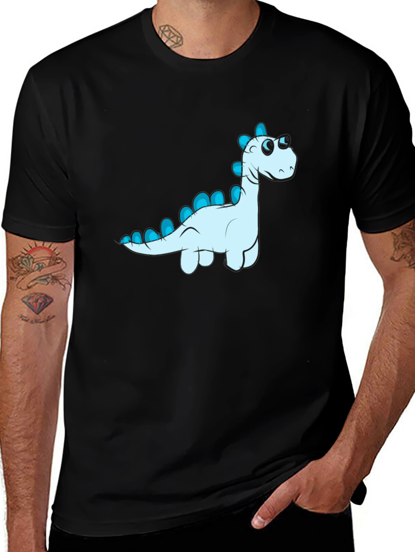 Variant 8 of Dino Graphic Black T-Shirt