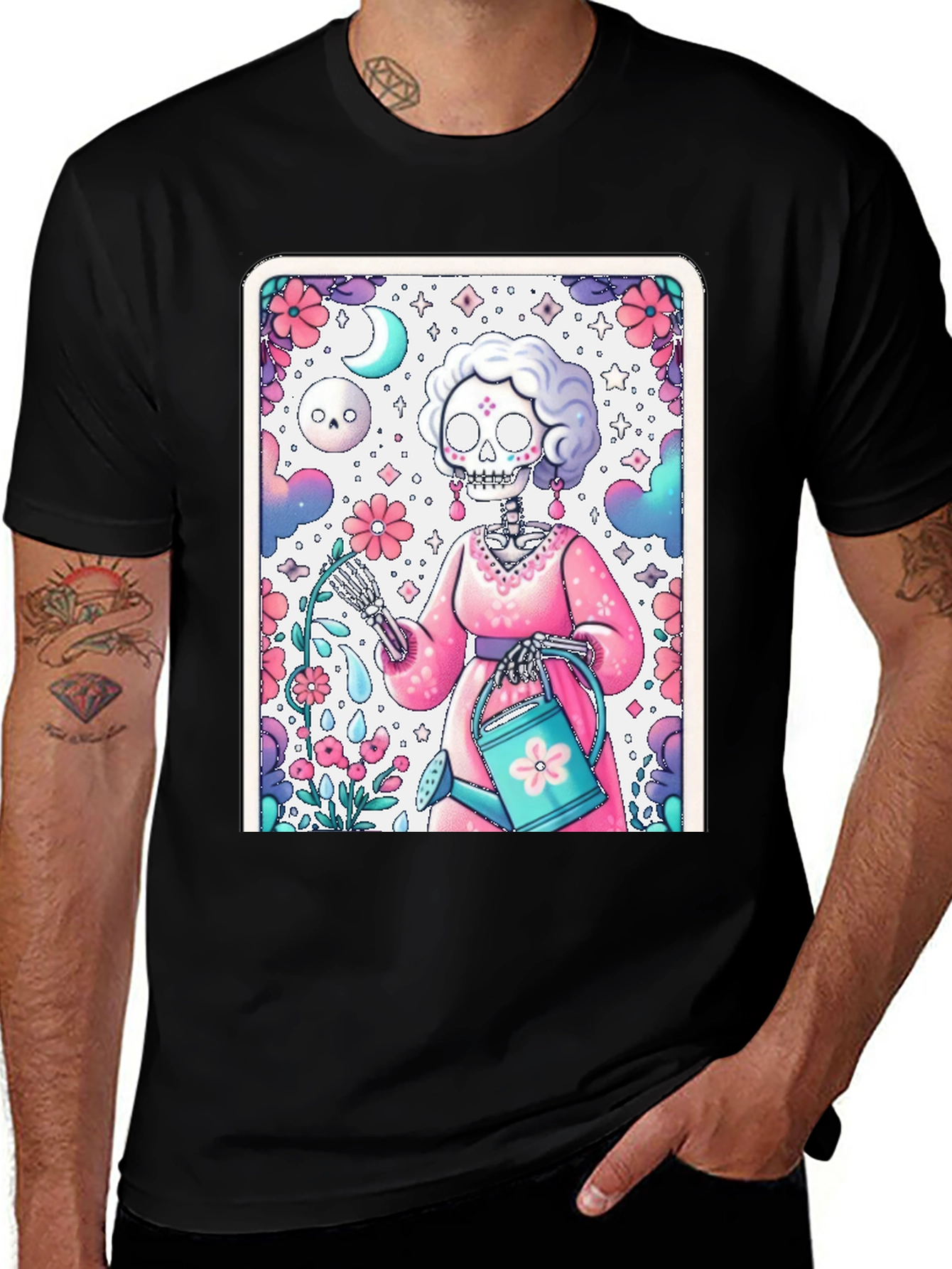 Variant 2 of Floral Skeleton Grandma T-Shirt