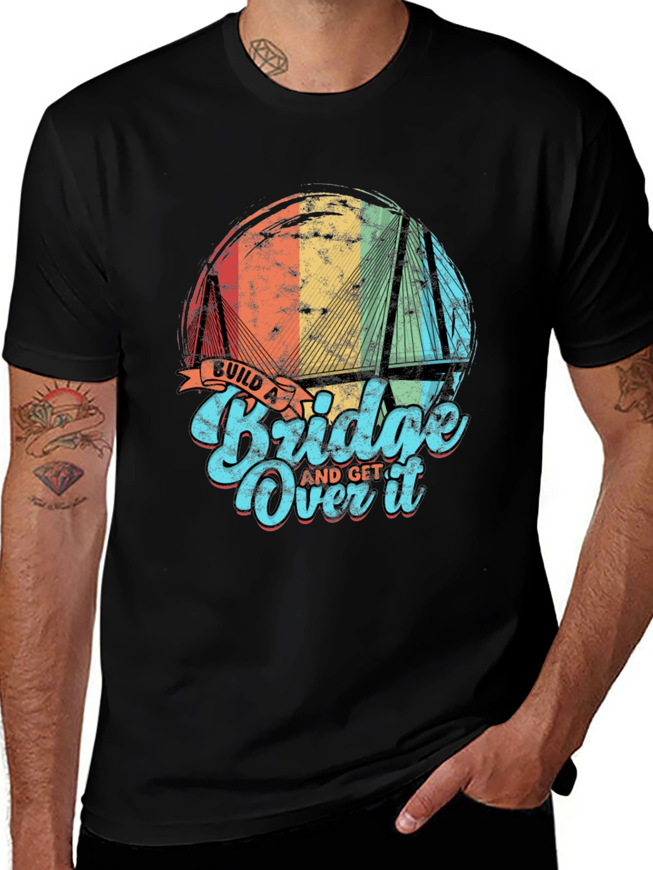 Variant 27 of Build a Bridge T-Shirt