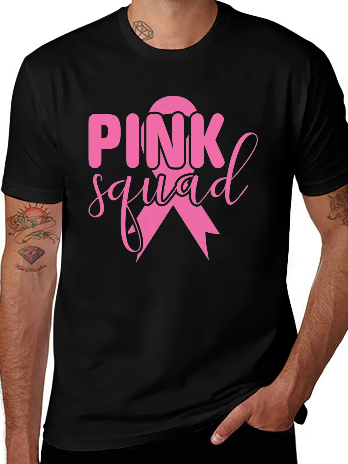 Variant 23 of Pink Squad Breast Cancer Awareness T-Shirt
