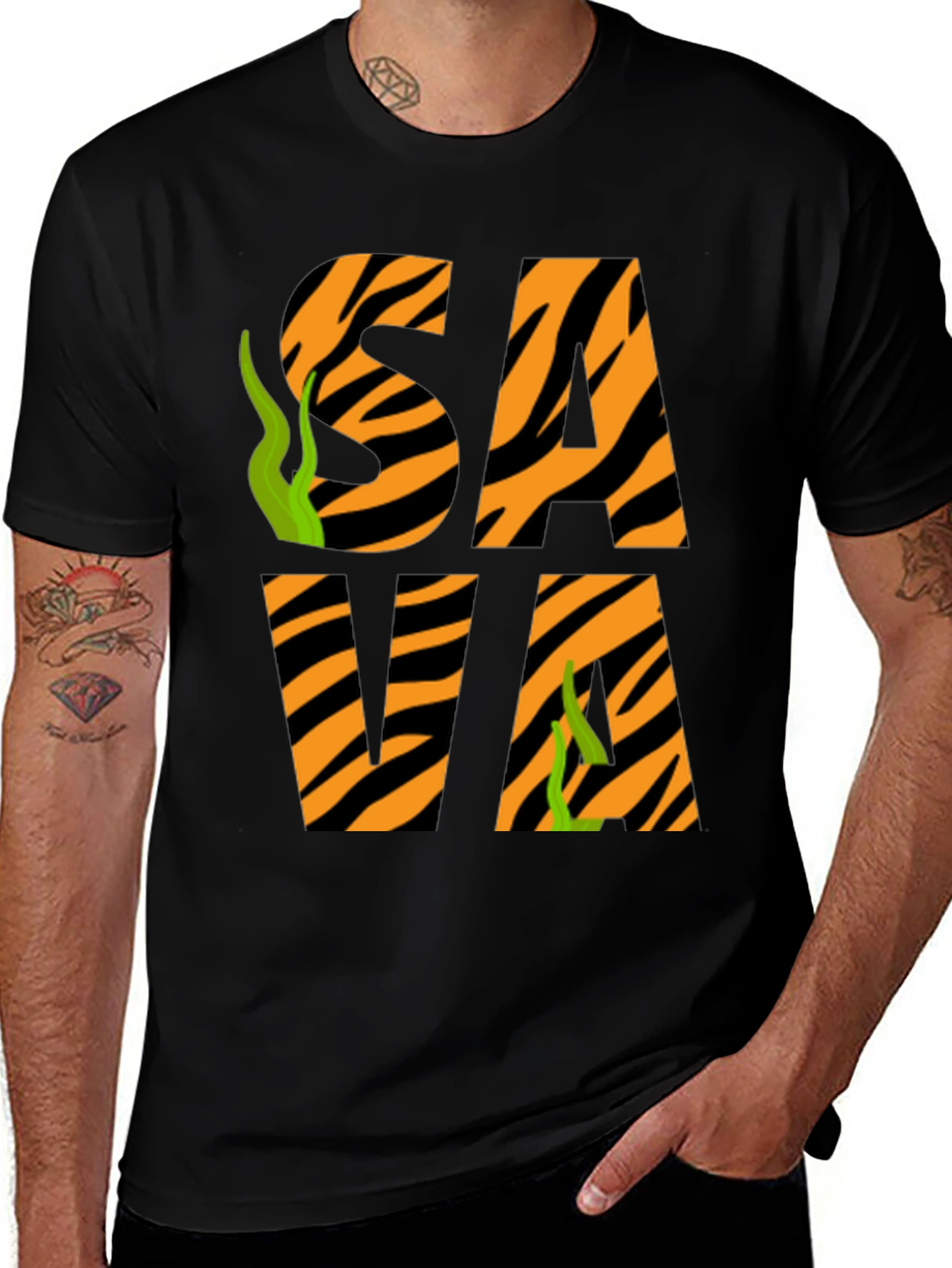 Variant 5 of Sava Tiger Stripe T-Shirt
