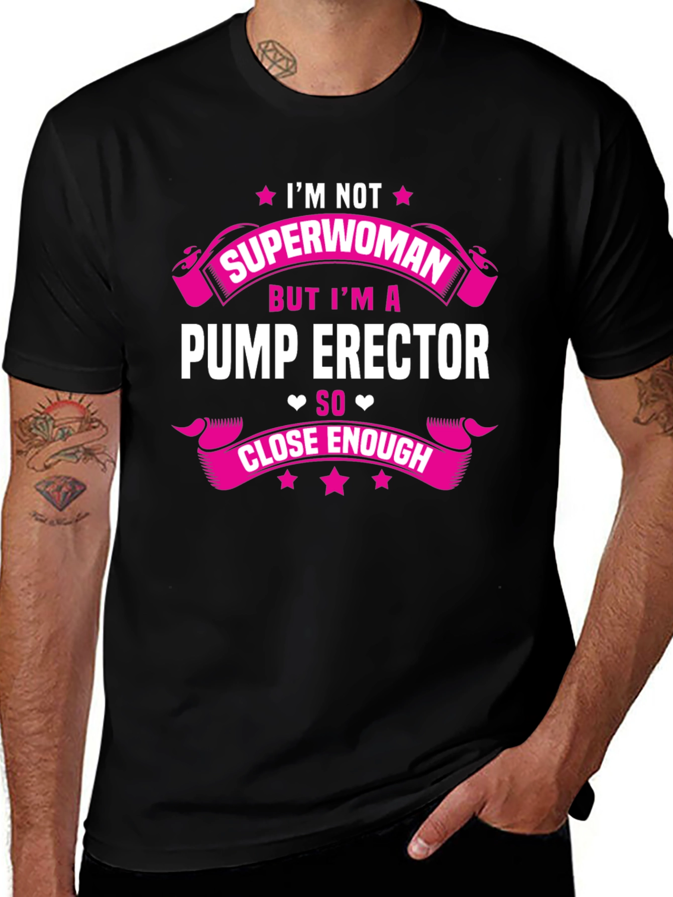 I'm Not Superwoman Pump Erector T-Shirt