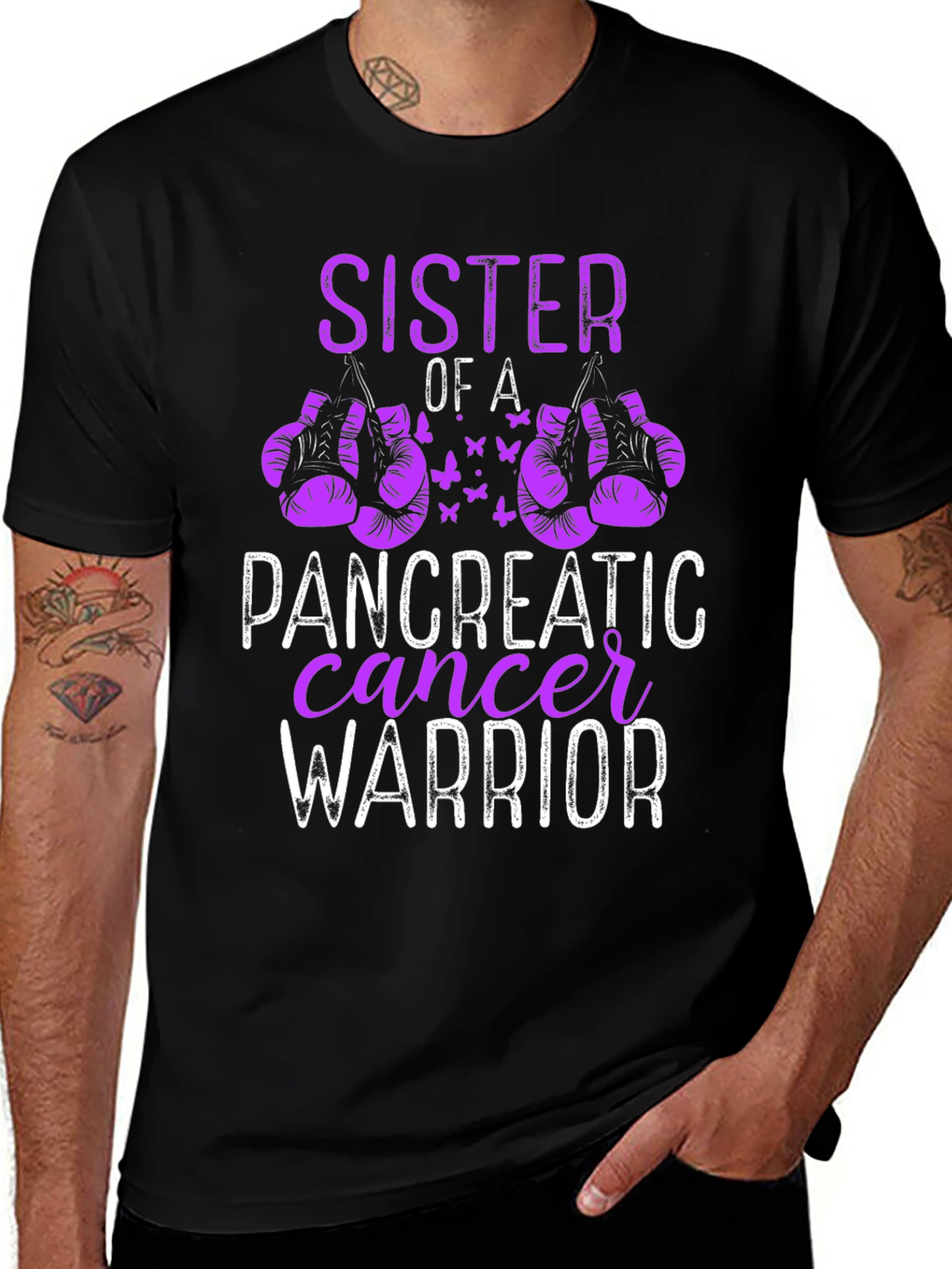 Sister of a Pancreatic Cancer Warrior T-Shirt