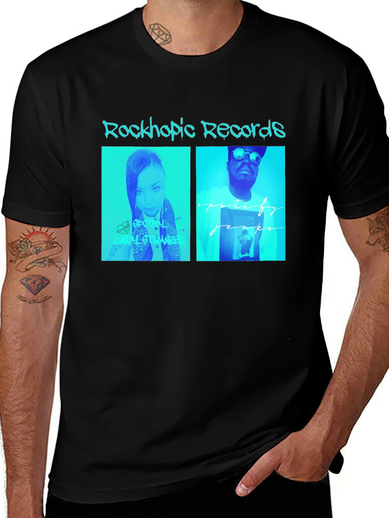 Variant 13 of Rockhopic Records Black T-Shirt