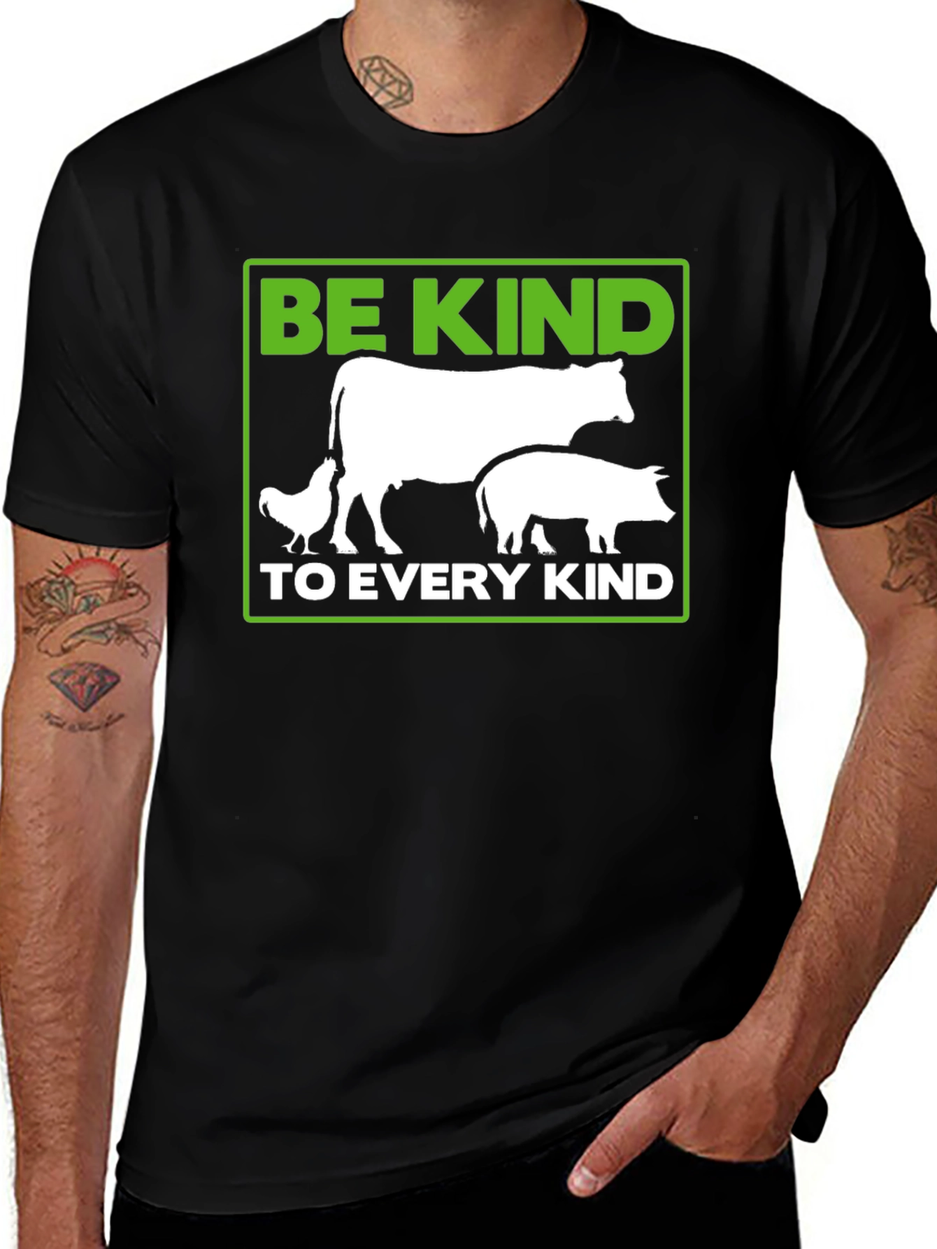 Variant 21 of Be Kind to Every Kind Graphic Tee - Vegan Shirt