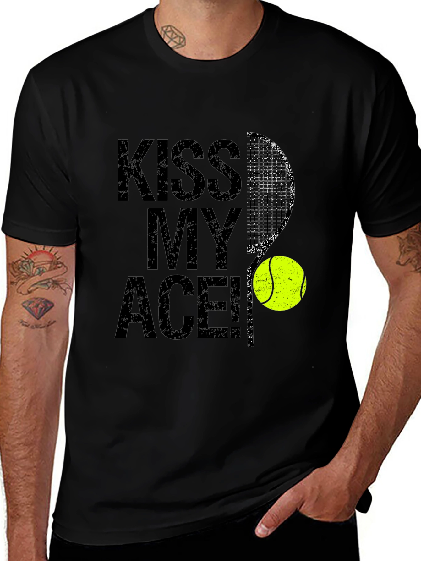 Variant 26 of Kiss My Ace Tennis Graphic T-Shirt