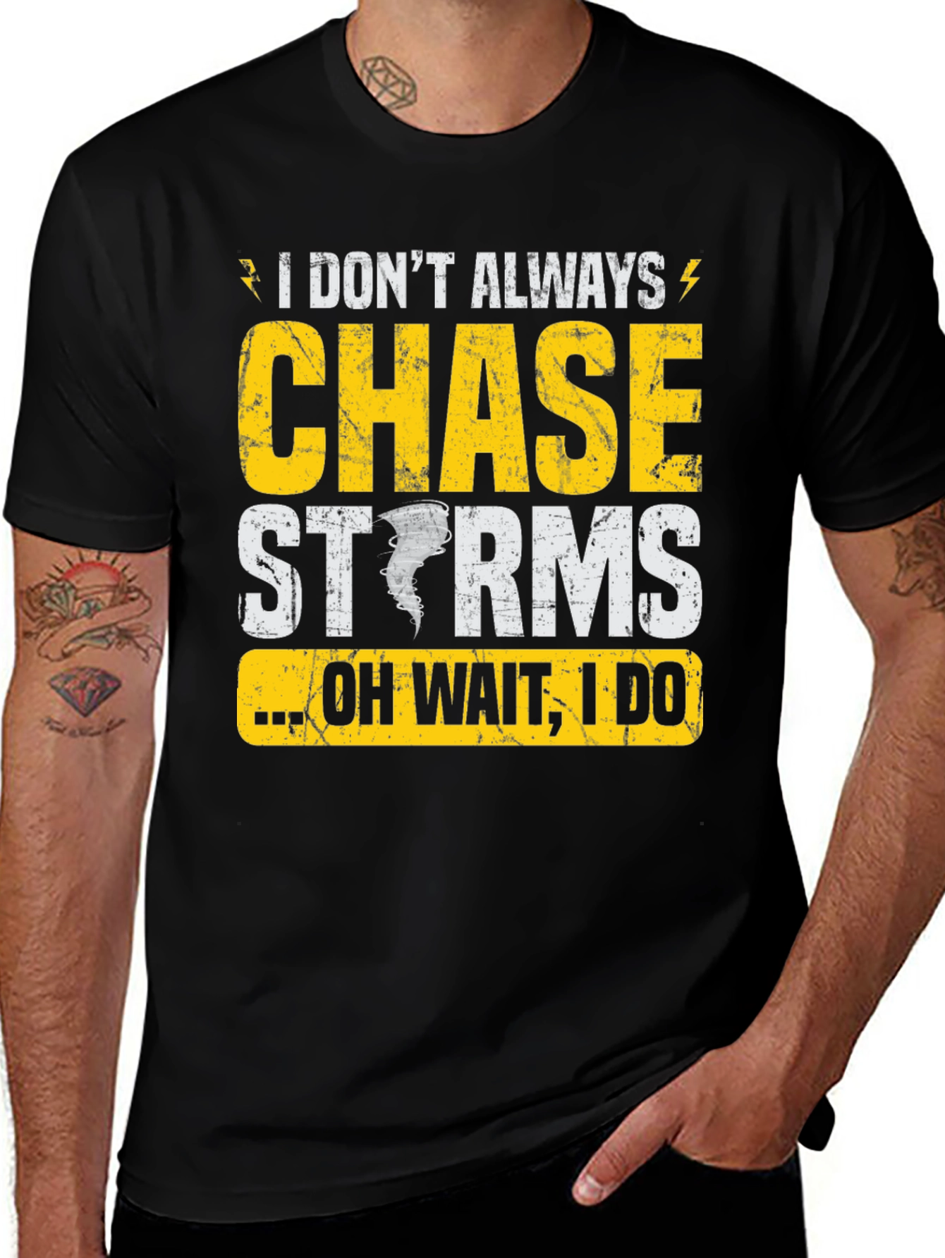 Variant 28 of Storm Chaser Graphic Tee - Funny Weather Enthusiast Shirt