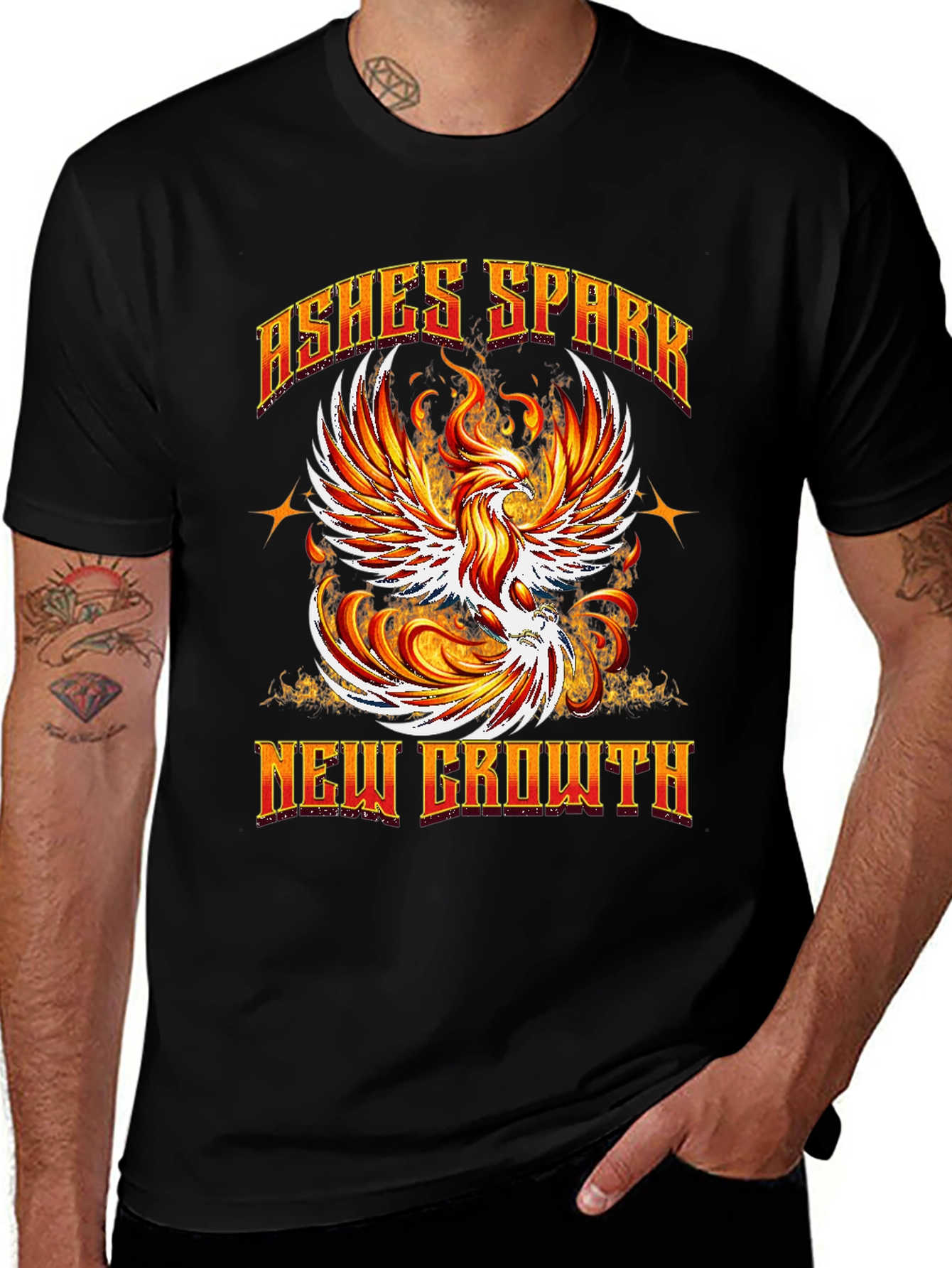 Ashes Spark New Growth Phoenix Graphic Tee