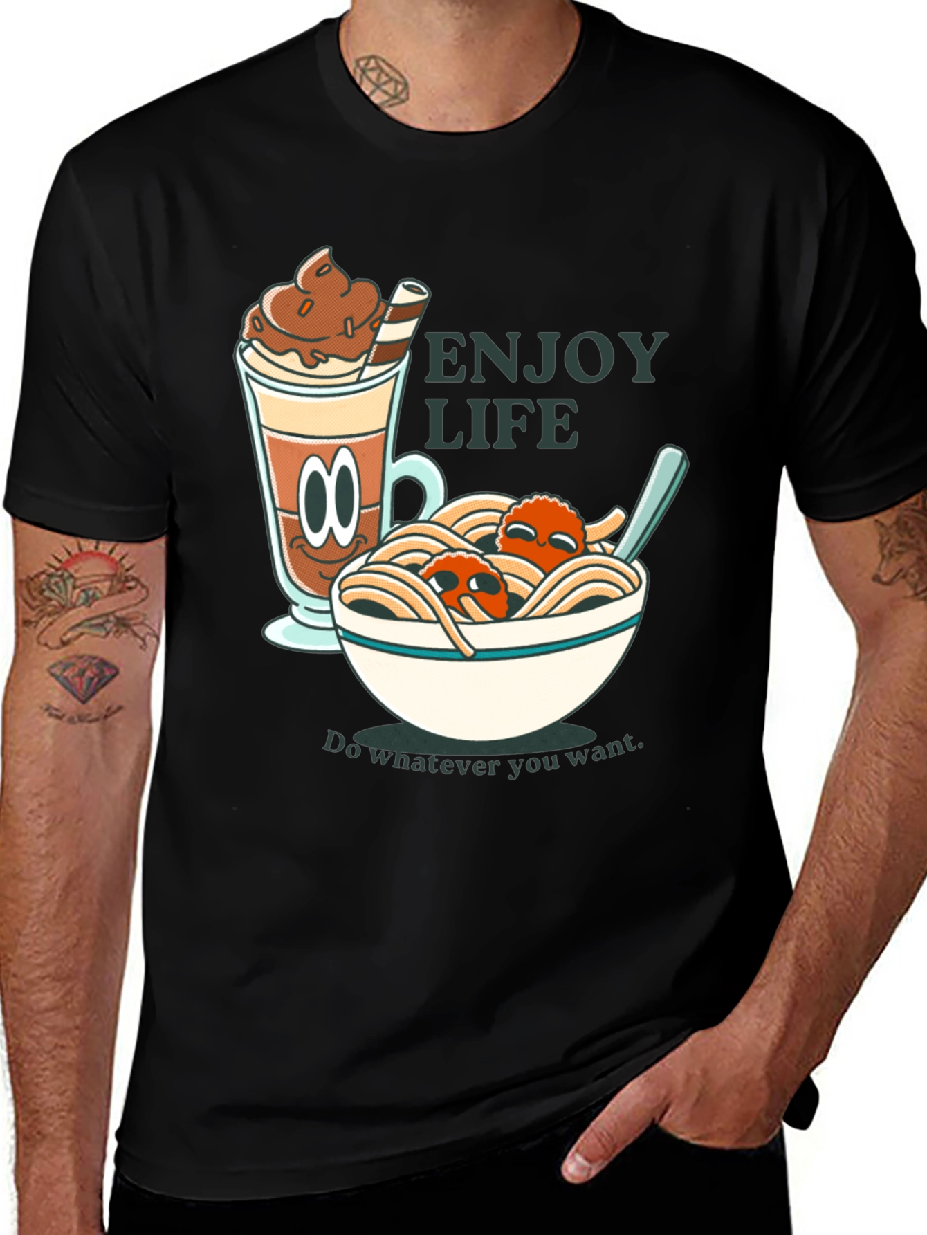 Variant 4 of Enjoy Life Graphic T-Shirt