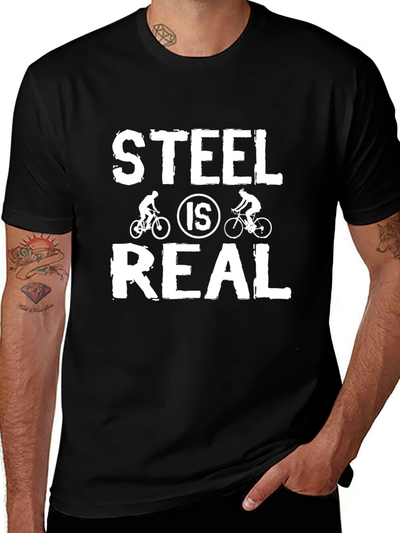 Variant 2 of Steel Is Real Cycling T-Shirt