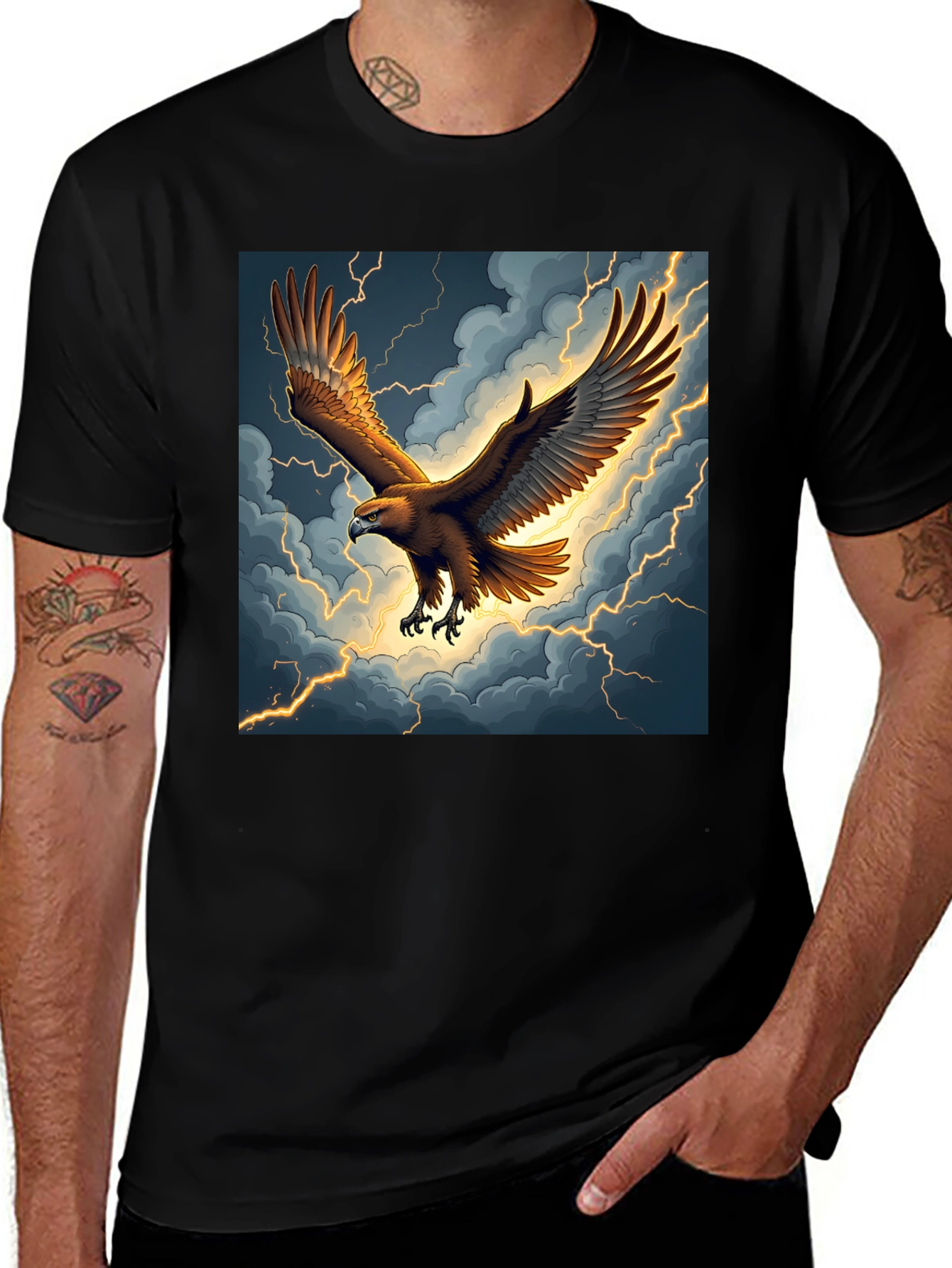 Variant 25 of Eagle Storm Graphic T-Shirt
