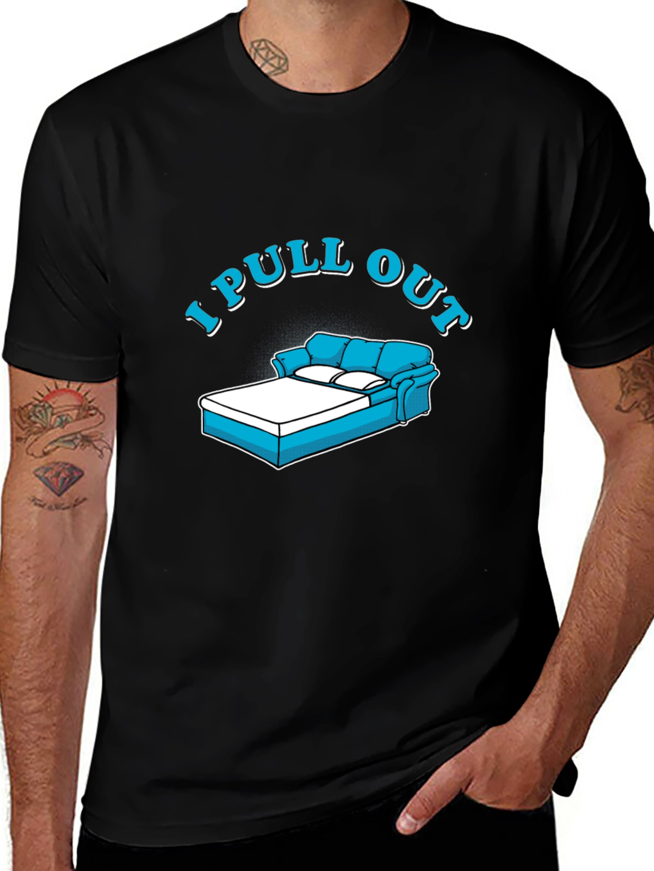 Variant 9 of I Pull Out Sofa Bed Humor T-Shirt