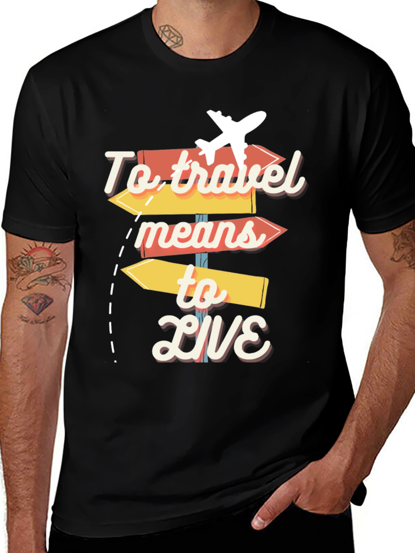 To Travel Means to Live Graphic Tee