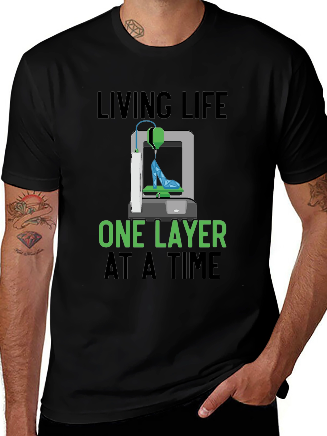 Variant 17 of Living Life One Layer at a Time T-Shirt