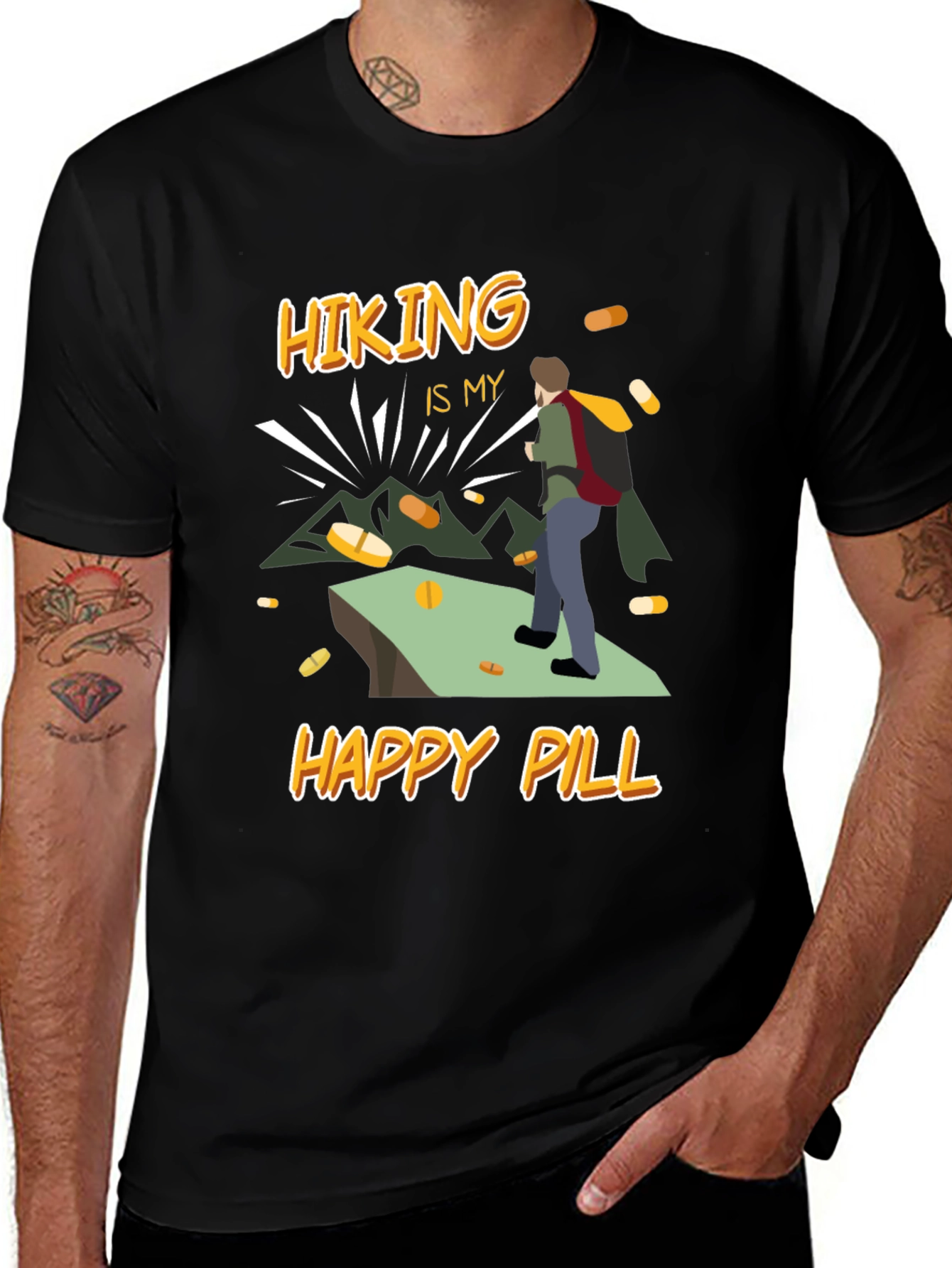 Hiking is My Happy Pill T-Shirt