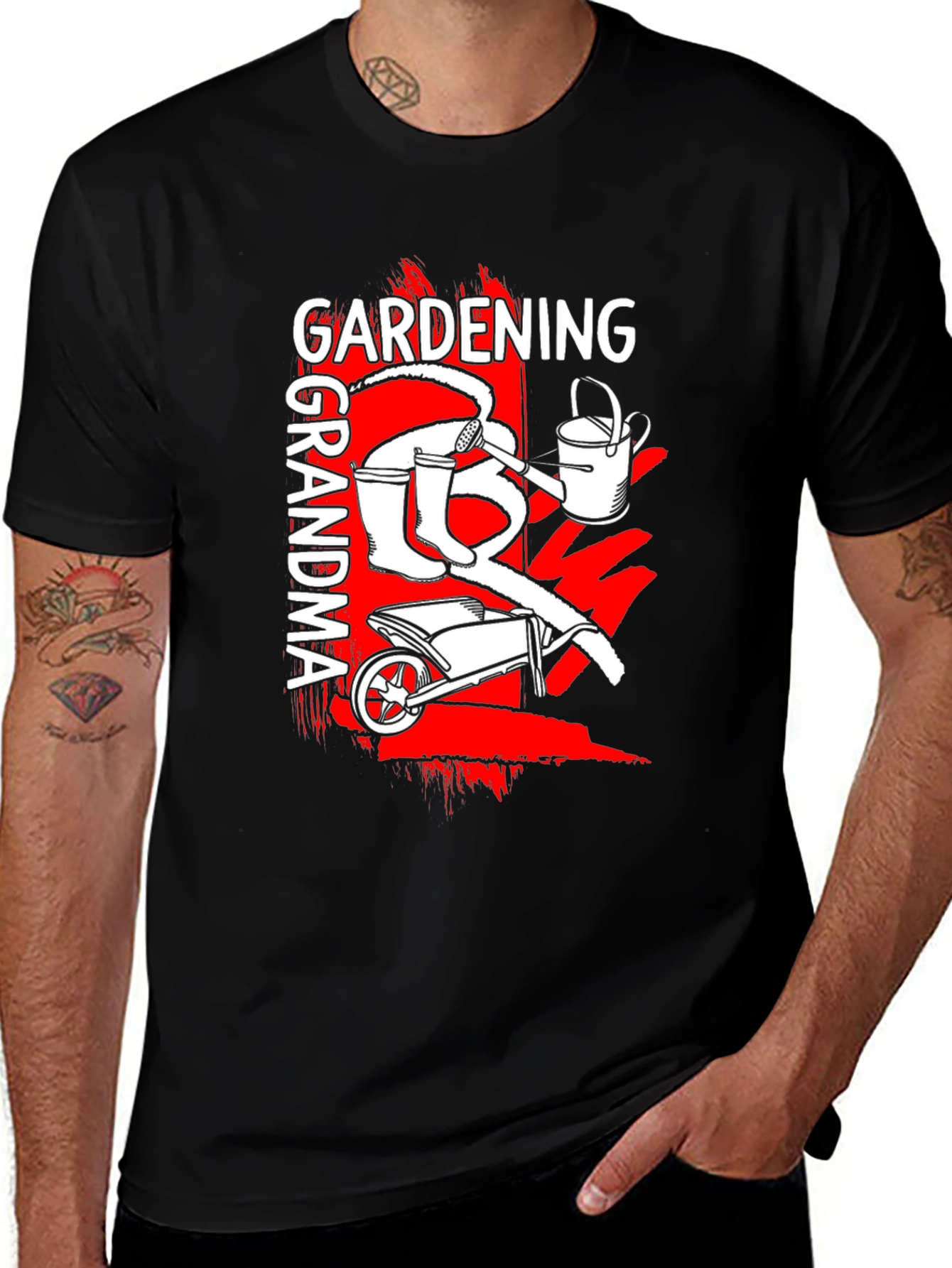 Variant 8 of Gardening Grandma T-Shirt - Black