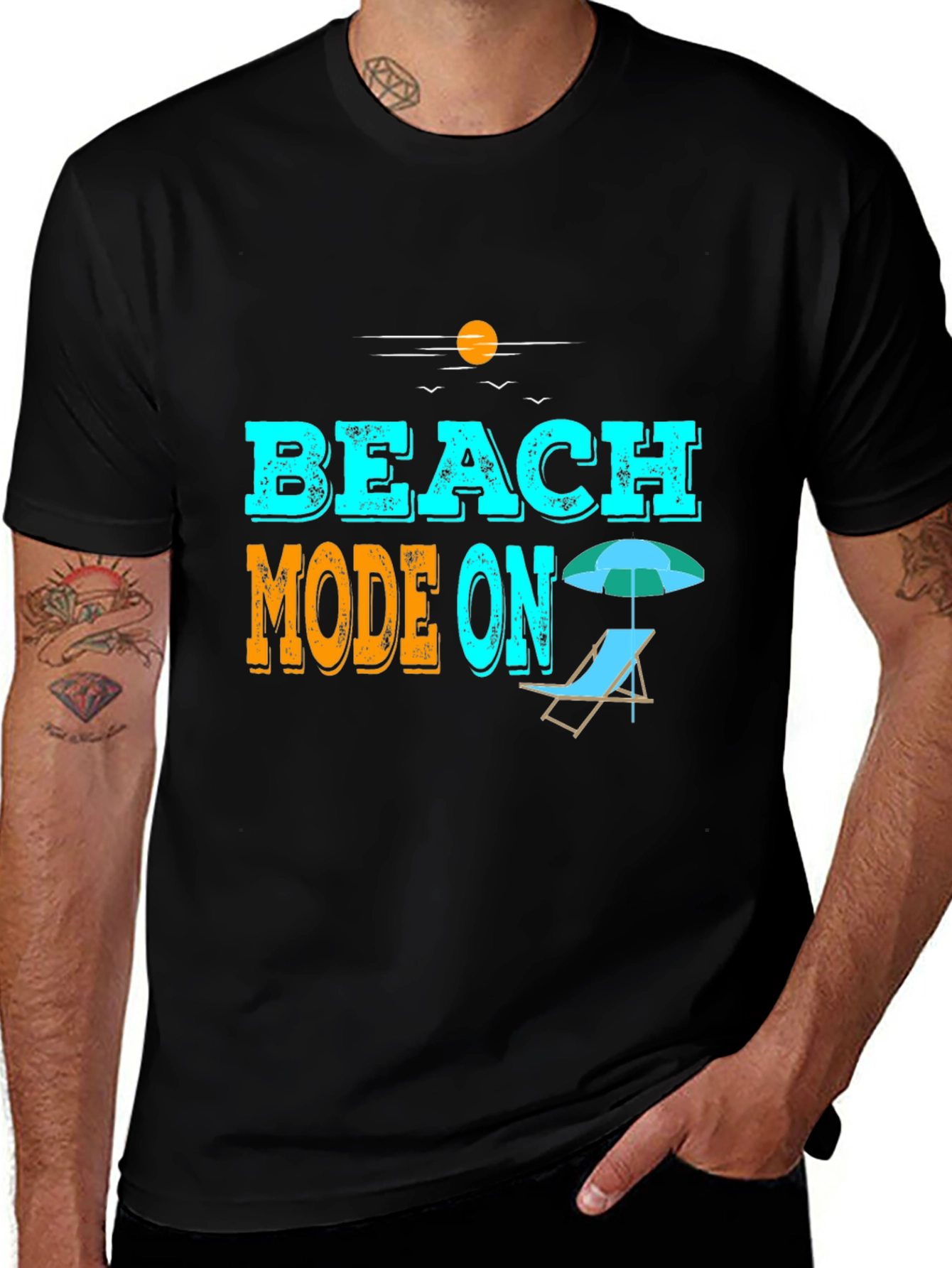 Beach Mode On Graphic Tee - Summer Vibes