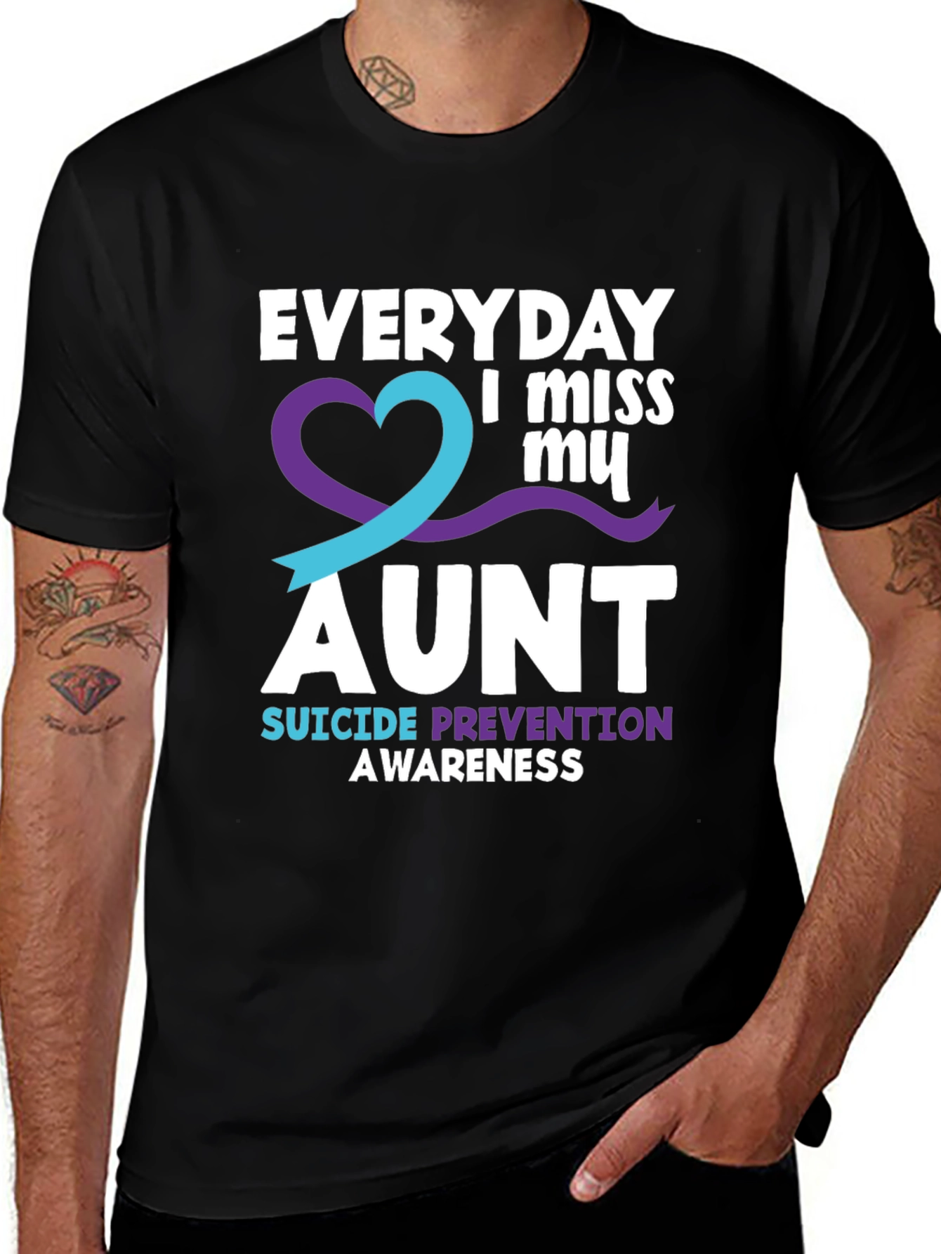 Everyday I Miss My Aunt Suicide Prevention Awareness T-Shirt