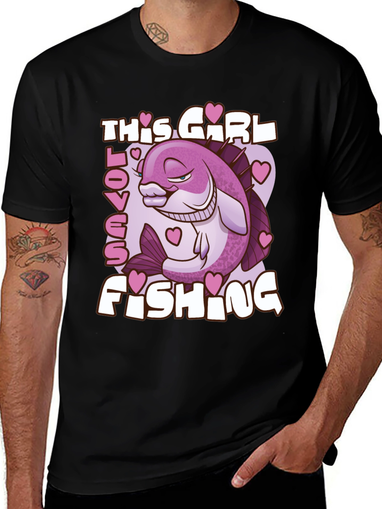 Variant 21 of This Girl Loves Fishing T-Shirt