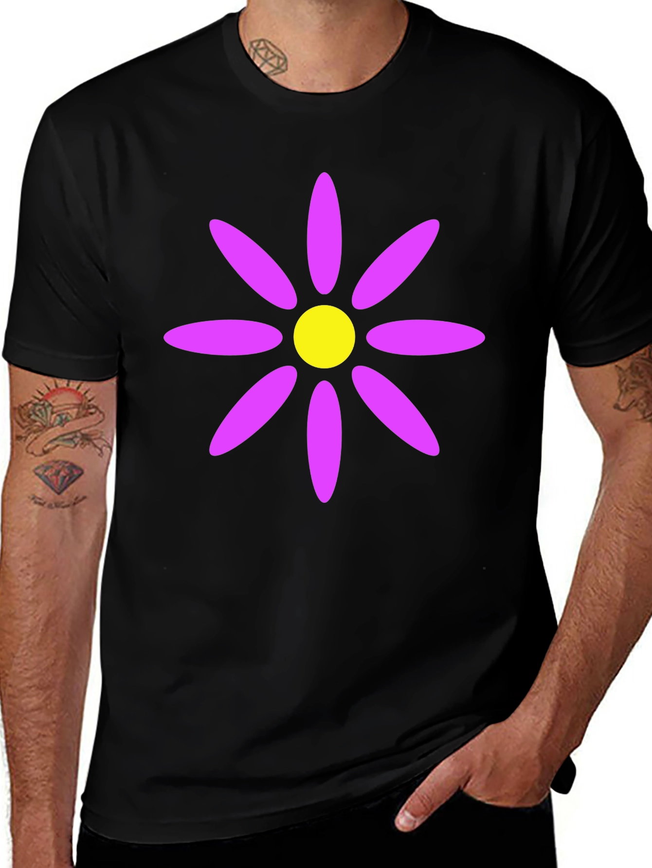 Variant 6 of Funky Flower Power Tee
