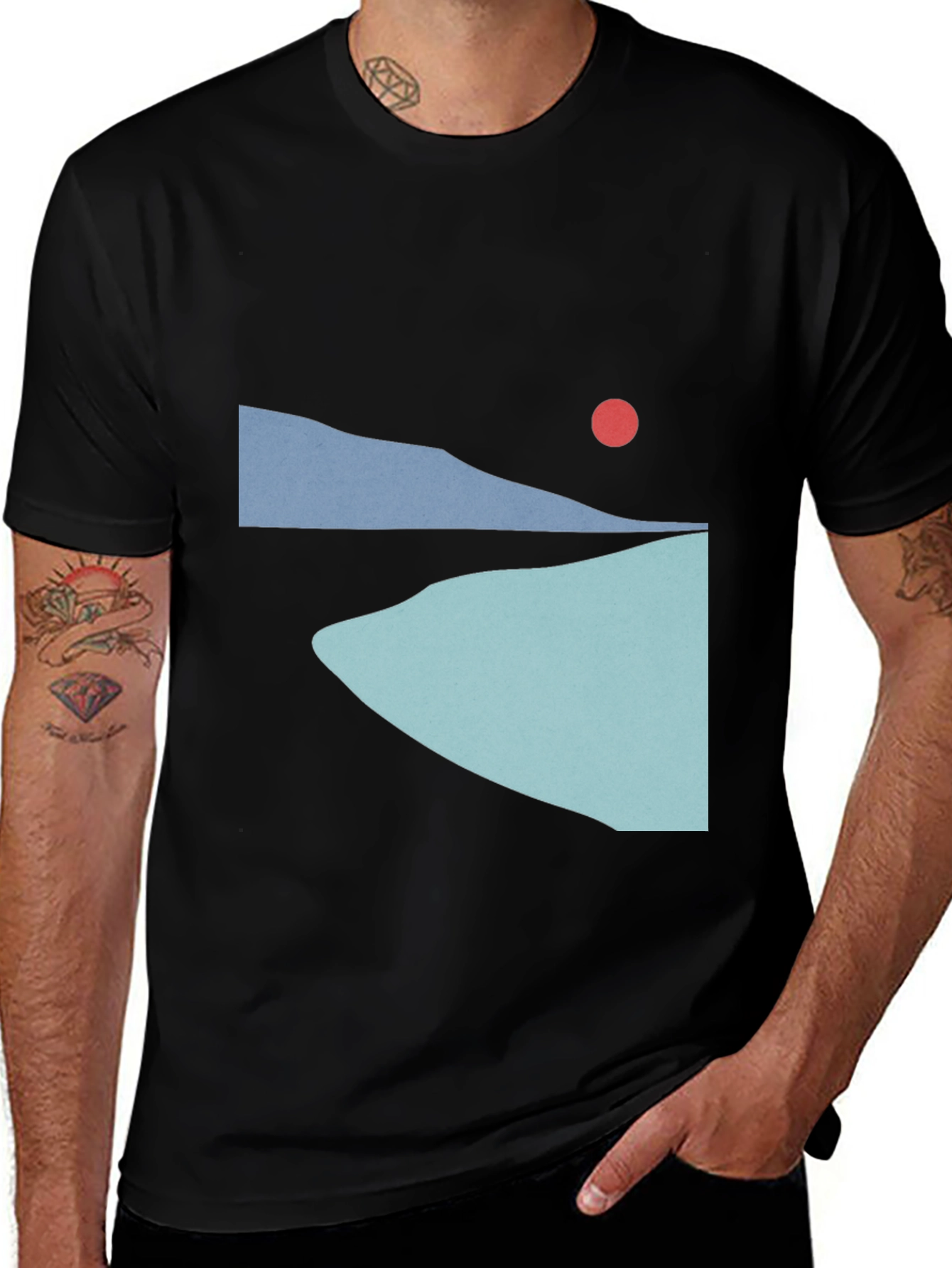 Minimalist Sunset T-Shirt - Graphic Tee