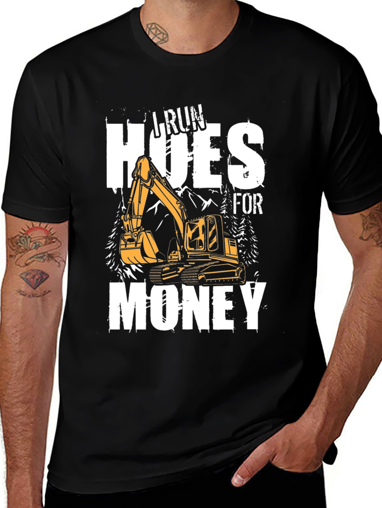 Variant 25 of I Run Hoes For Money T-Shirt