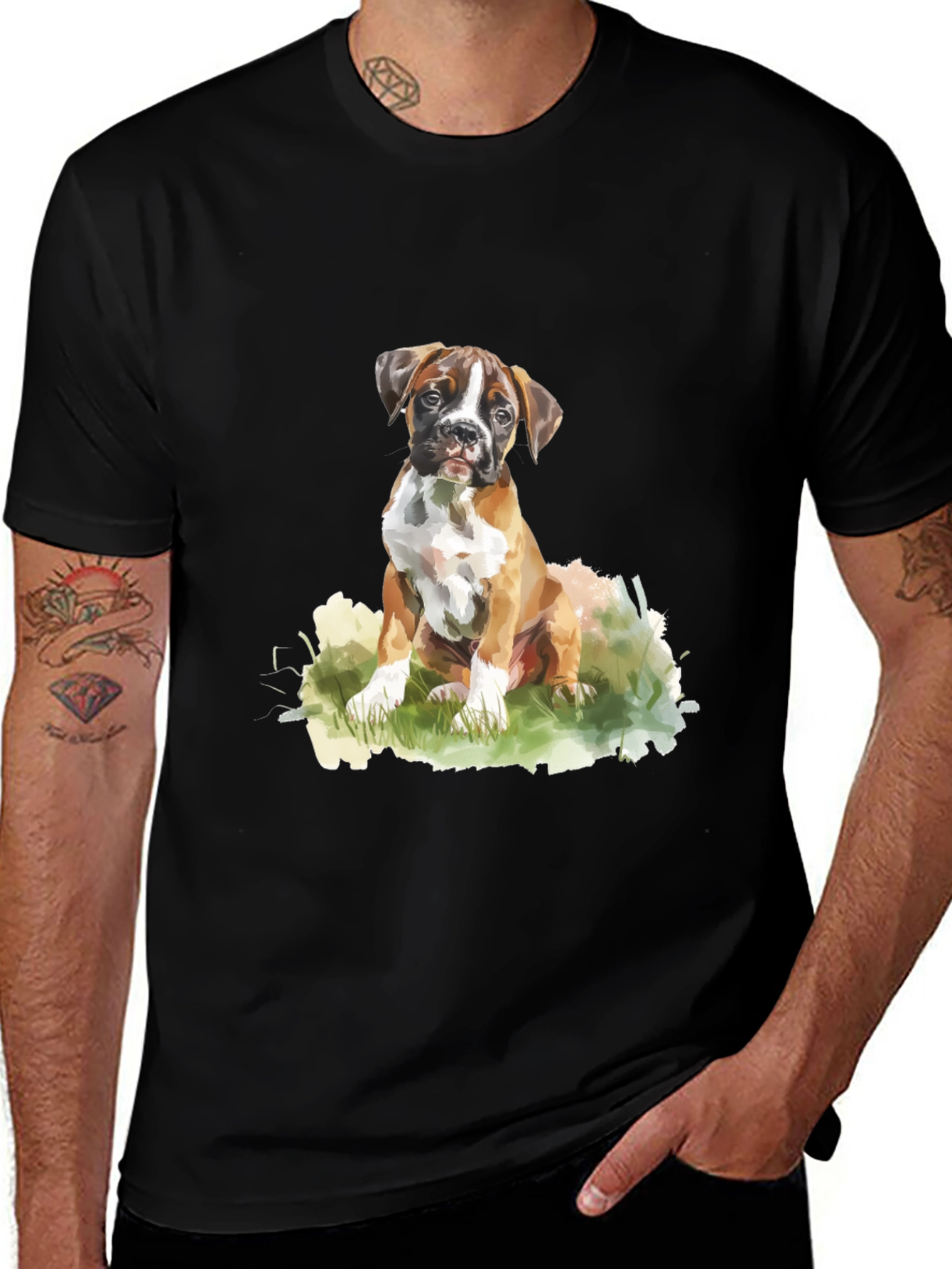 Variant 28 of Boxer Puppy T-Shirt: Cute Dog Lover Tee
