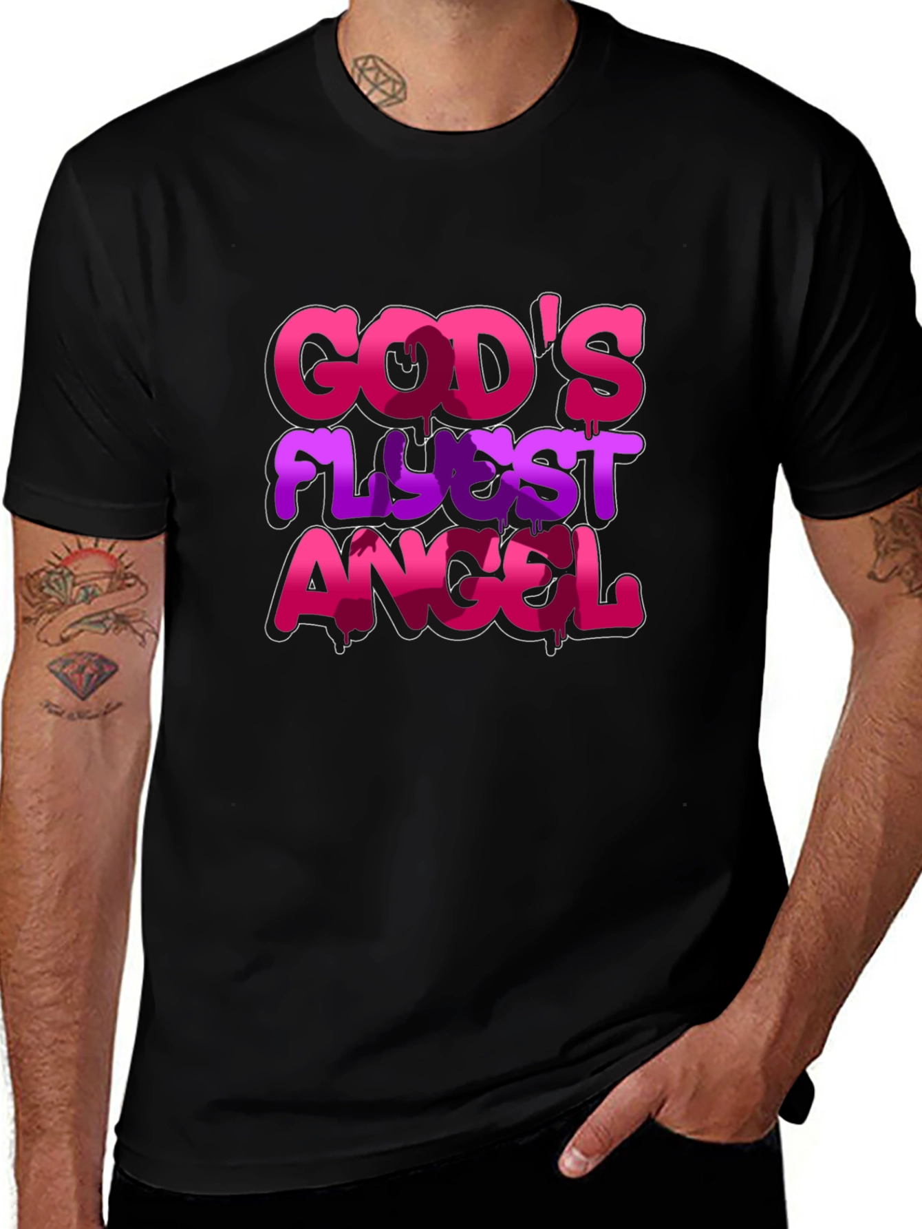Variant 14 of God's Flyest Angel Graphic T-Shirt
