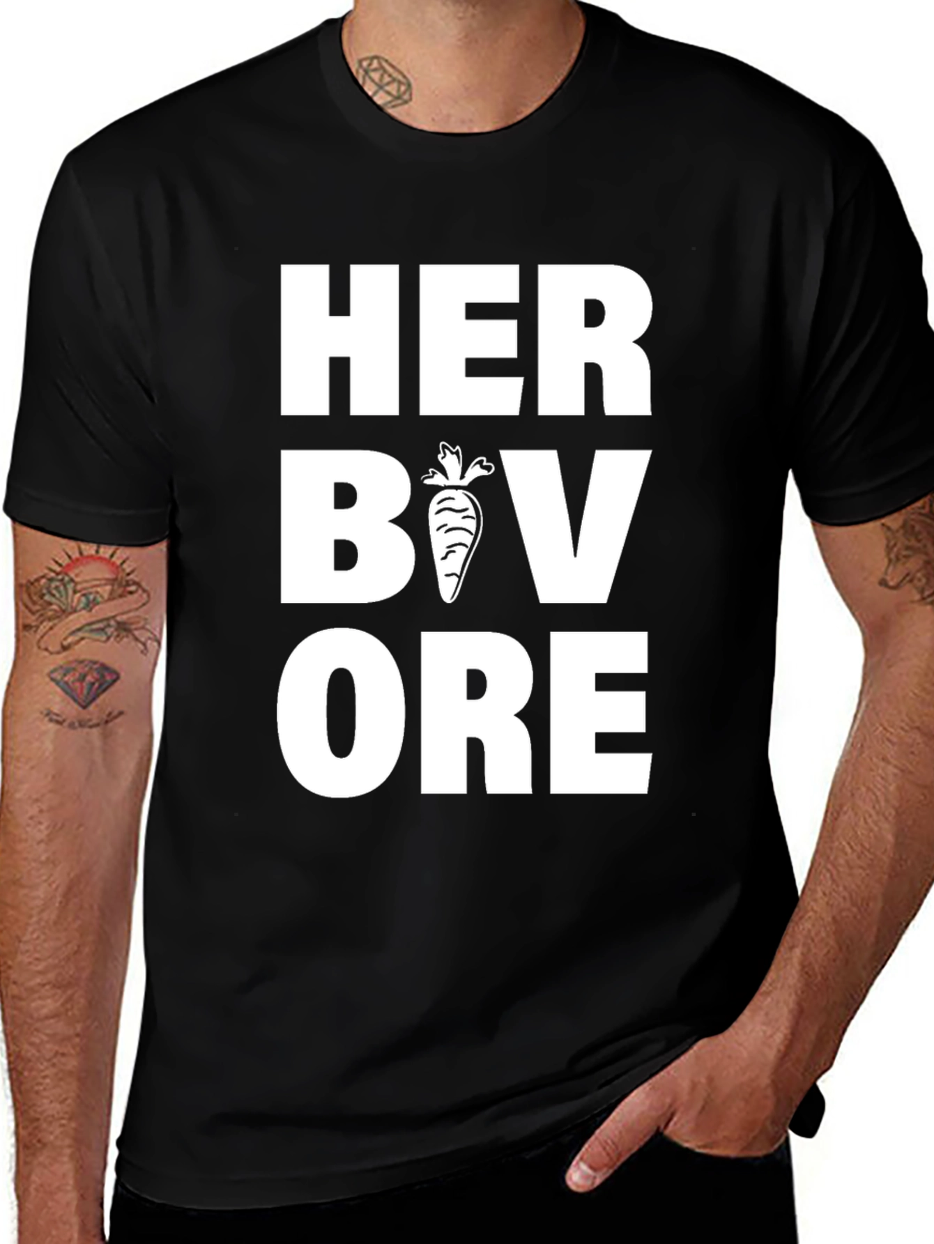 Variant 3 of Herbivore Black T-Shirt Vegan Foodie