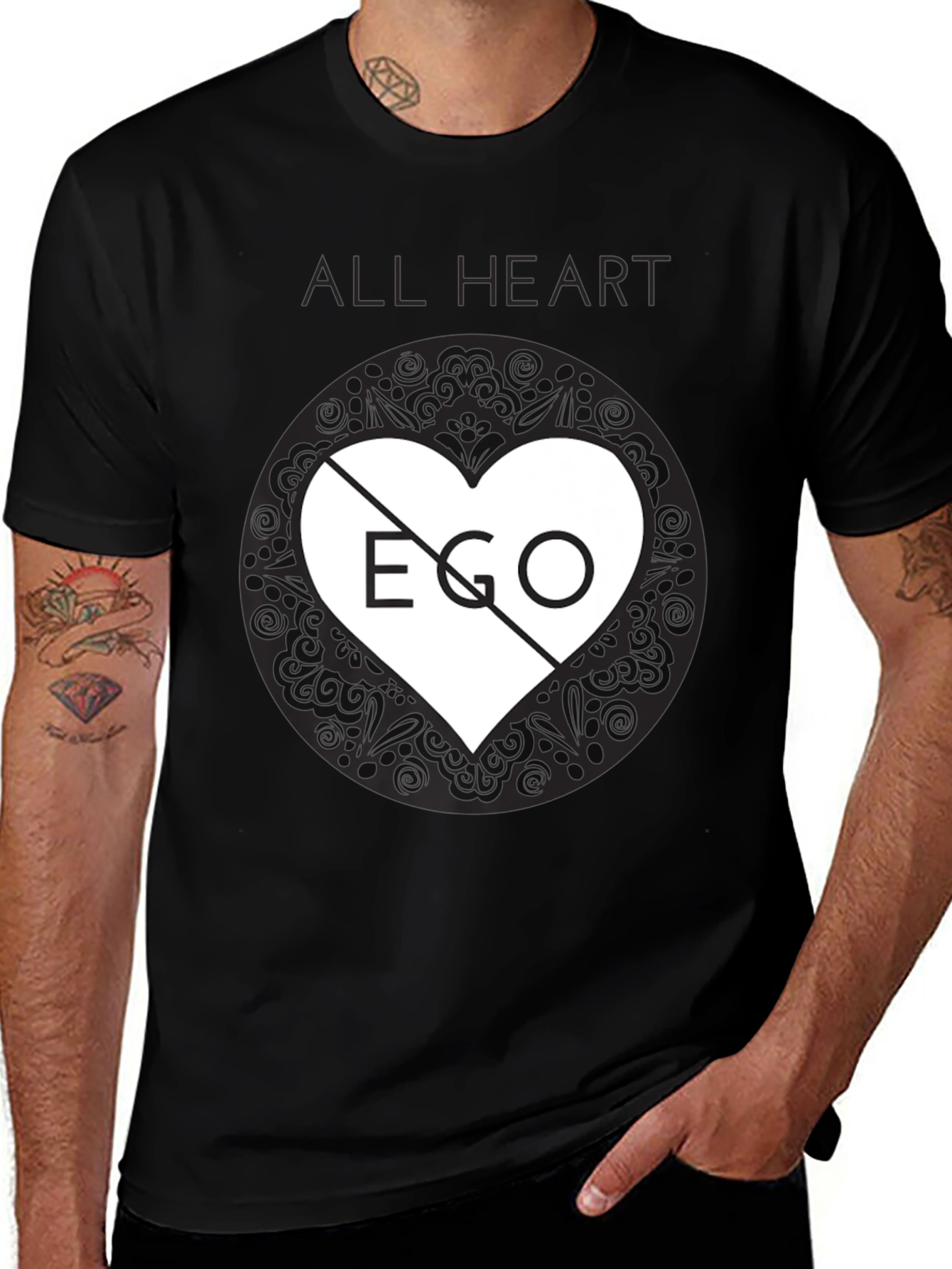Variant 10 of All Heart No Ego Graphic Tee