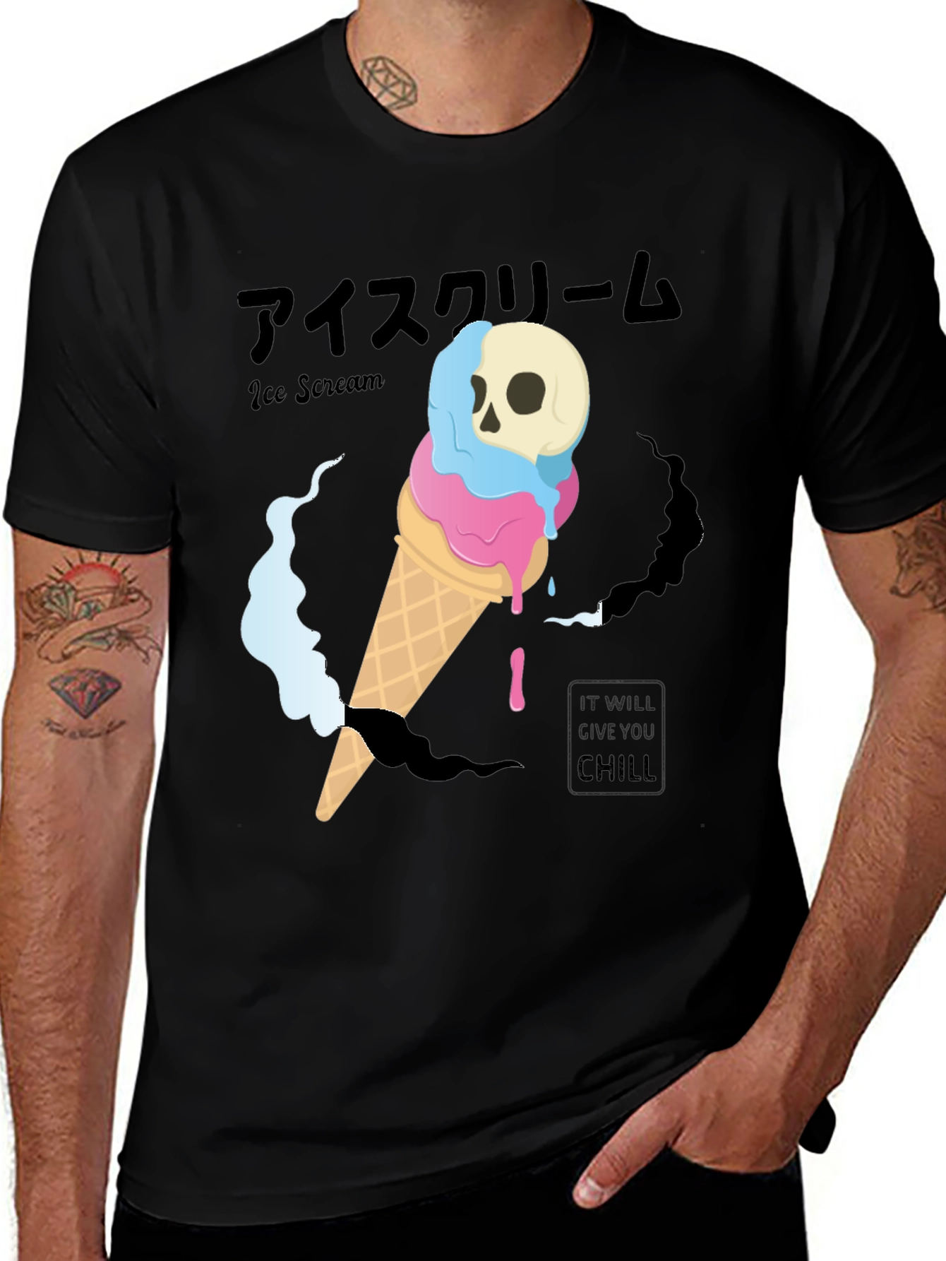 Variant 24 of Ice Scream Skull T-Shirt