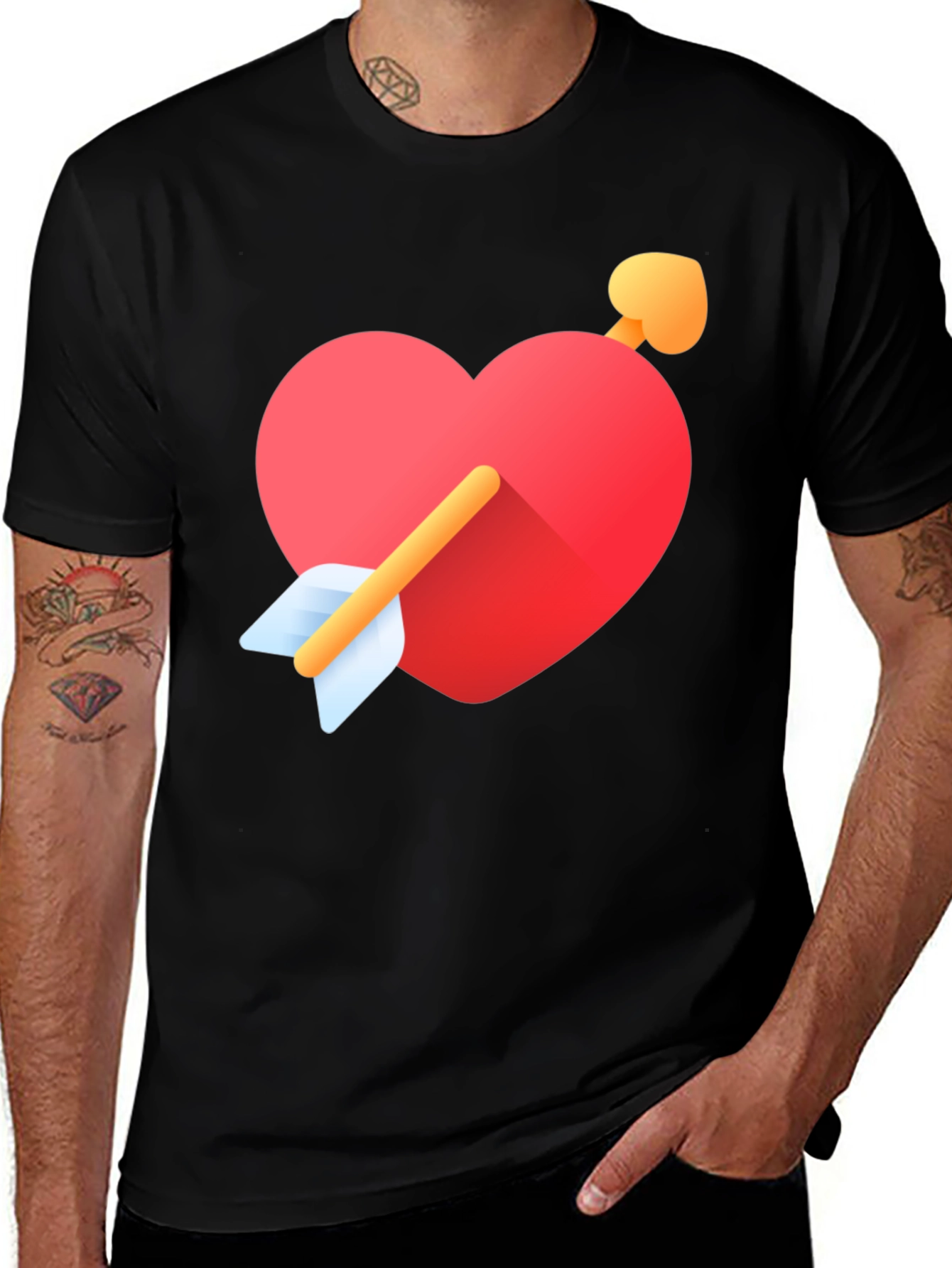 Variant 27 of Heart & Arrow Graphic Tee - Love & Valentine's Day