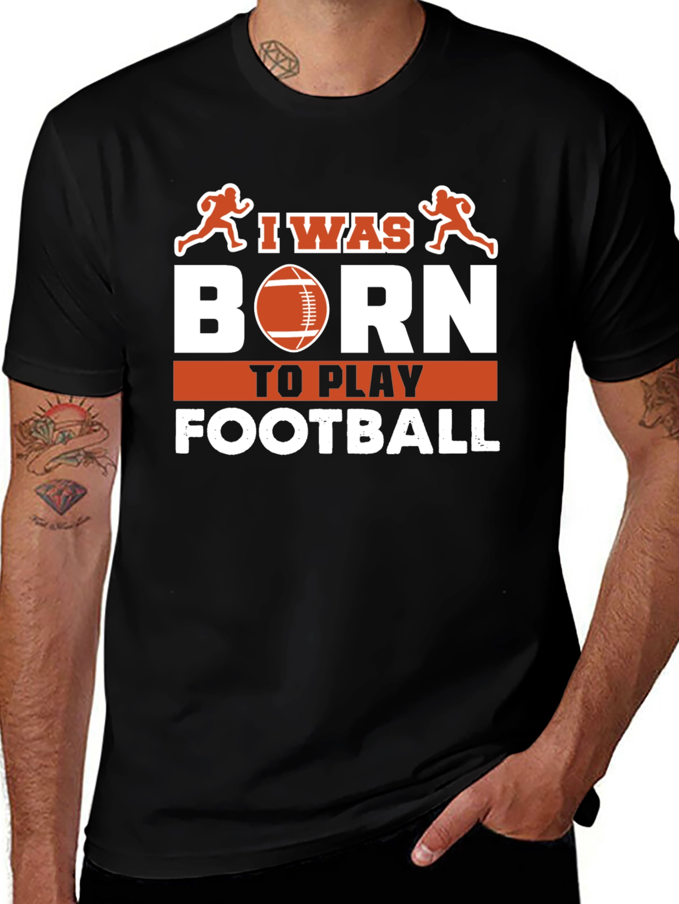 Variant 20 of I Was Born To Play Football T-Shirt