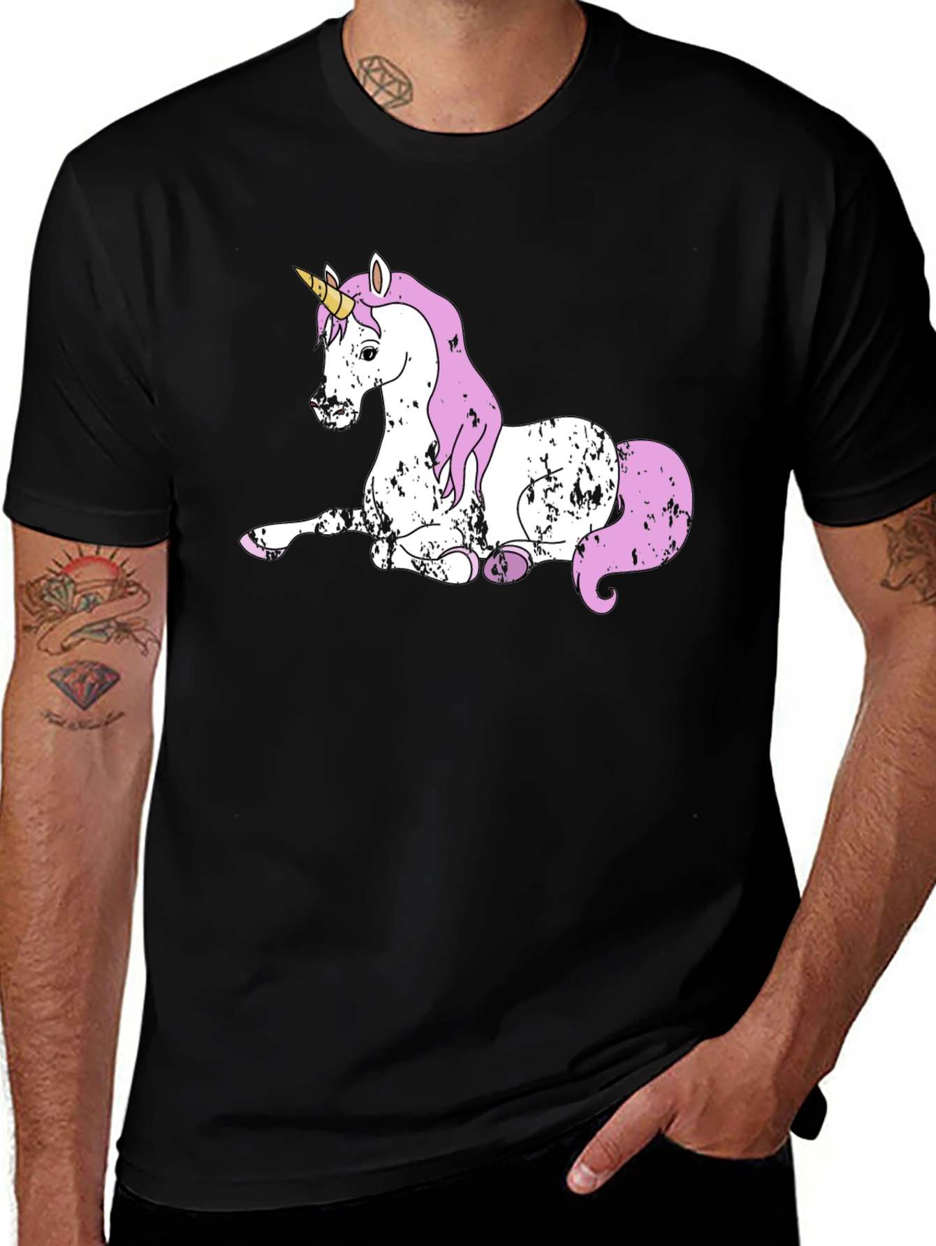 Variant 24 of Unicorn Graphic Print T-Shirt
