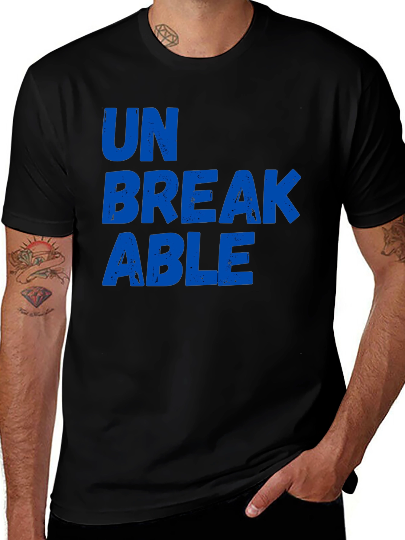 Variant 12 of Unbreakable Black Graphic T-Shirt