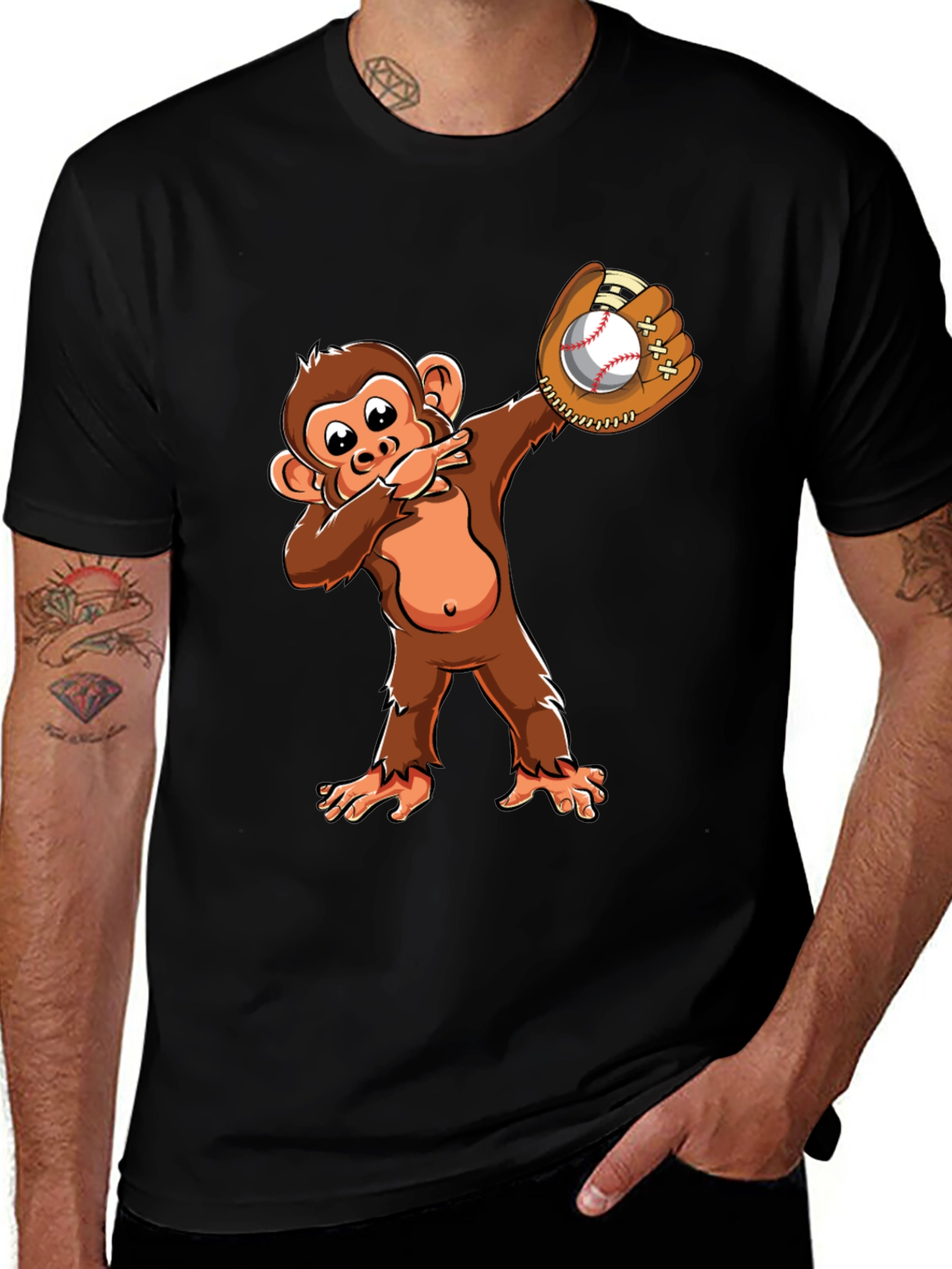 Variant 30 of Monkey Baseball Dab T-Shirt