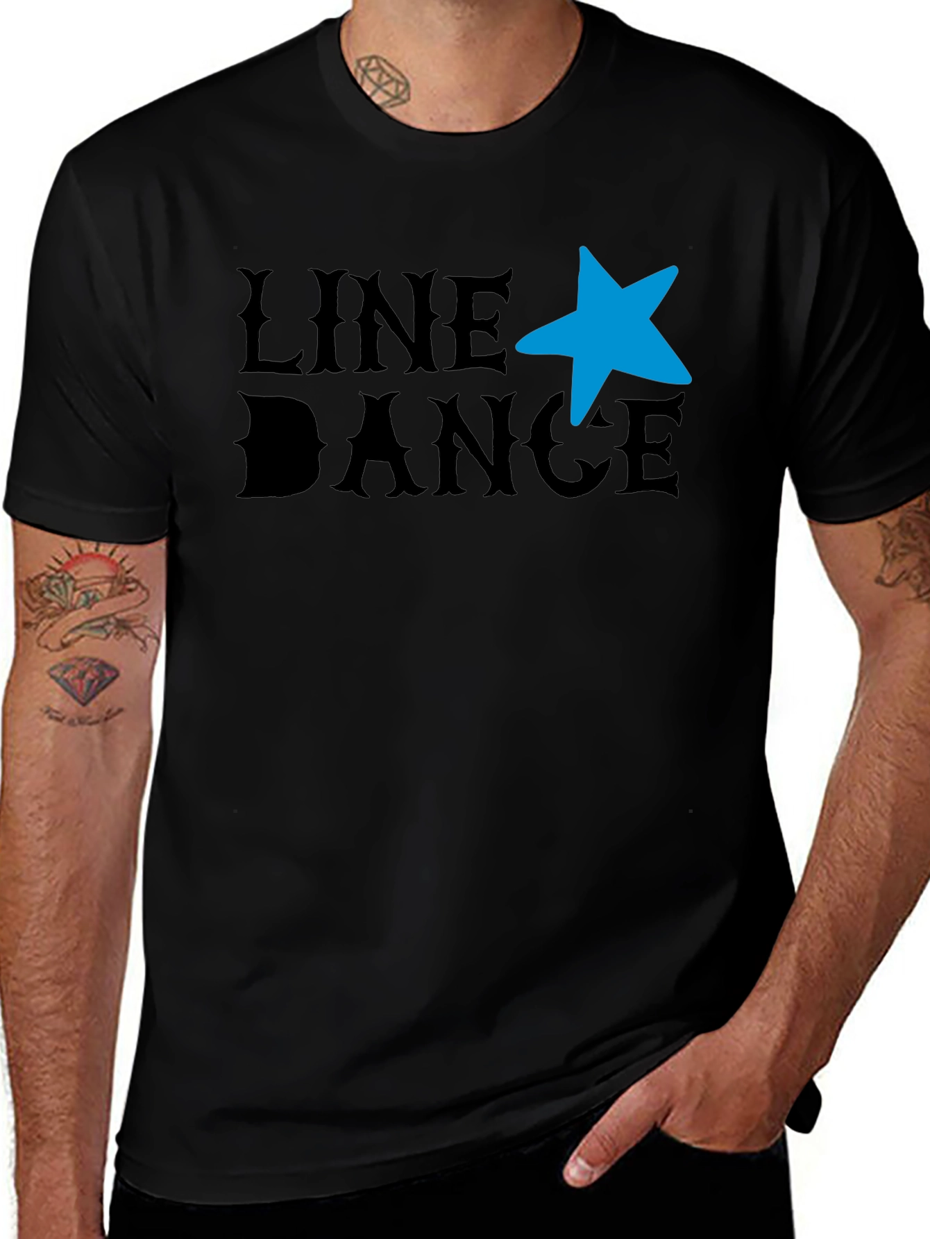 Variant 24 of Line Dance T-Shirt - Western Star Graphic Tee