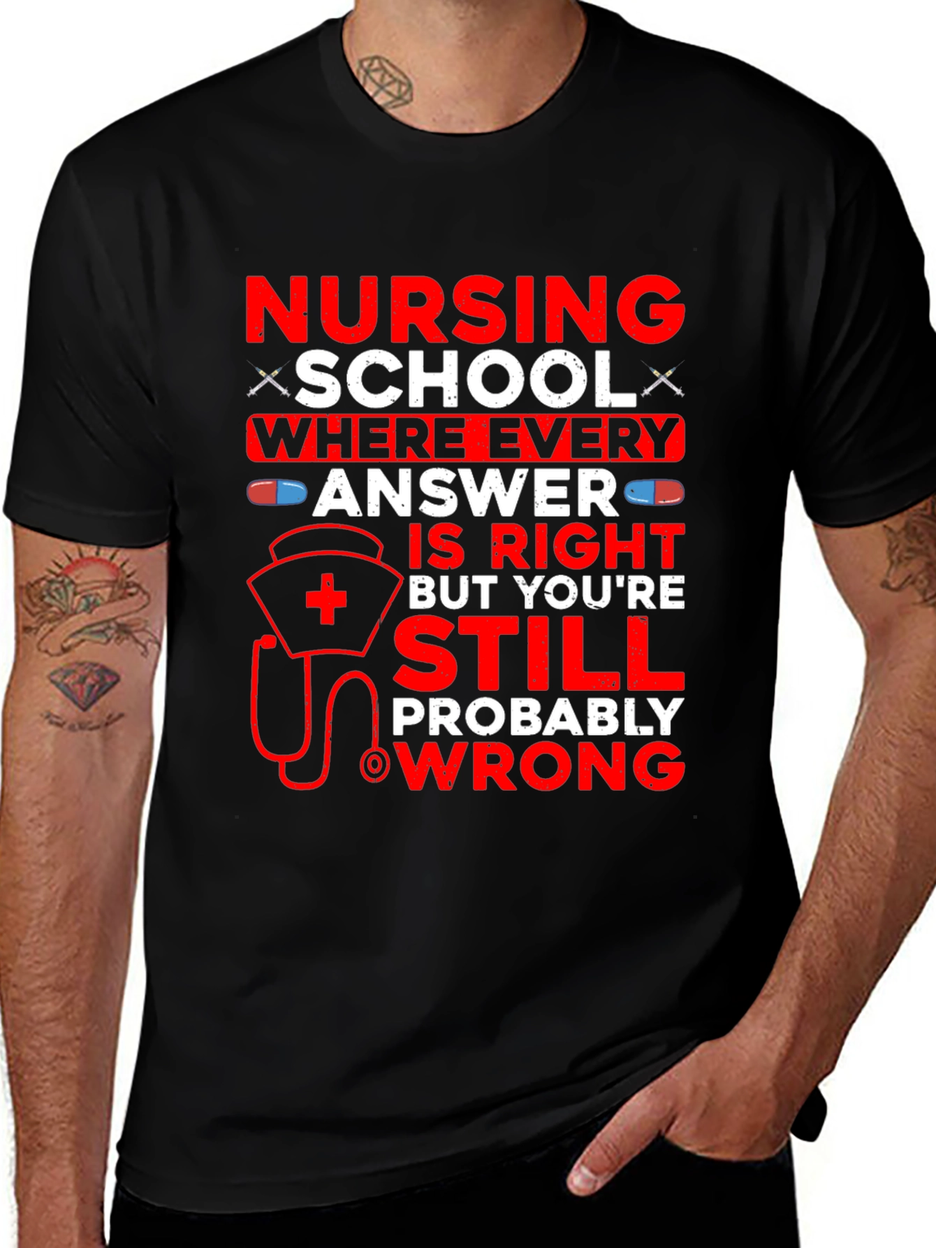 Variant 17 of Nursing School Humor T-Shirt