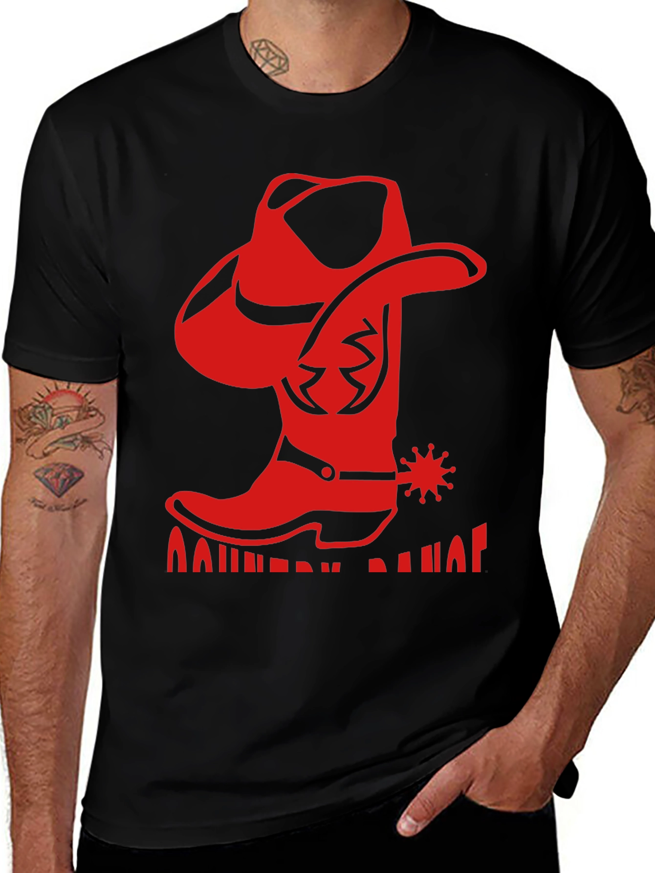 Cowboy Boot T-Shirt - Western Style Graphic Tee